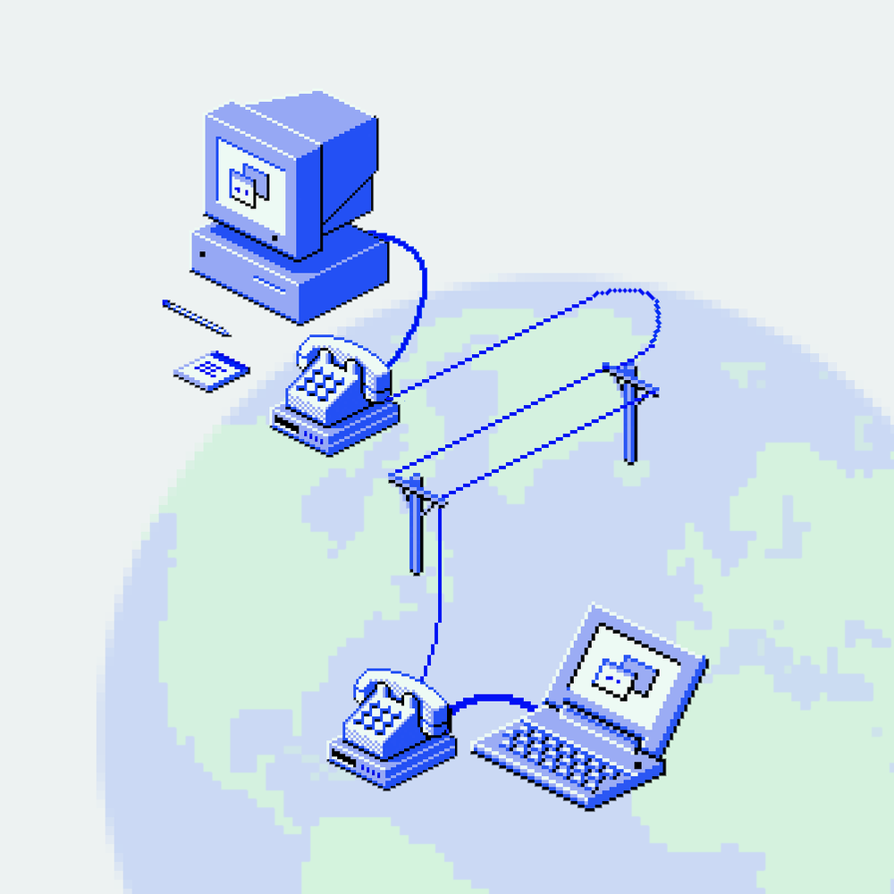 A graphic visualizing Dialup's central premise. Image from Dialup.