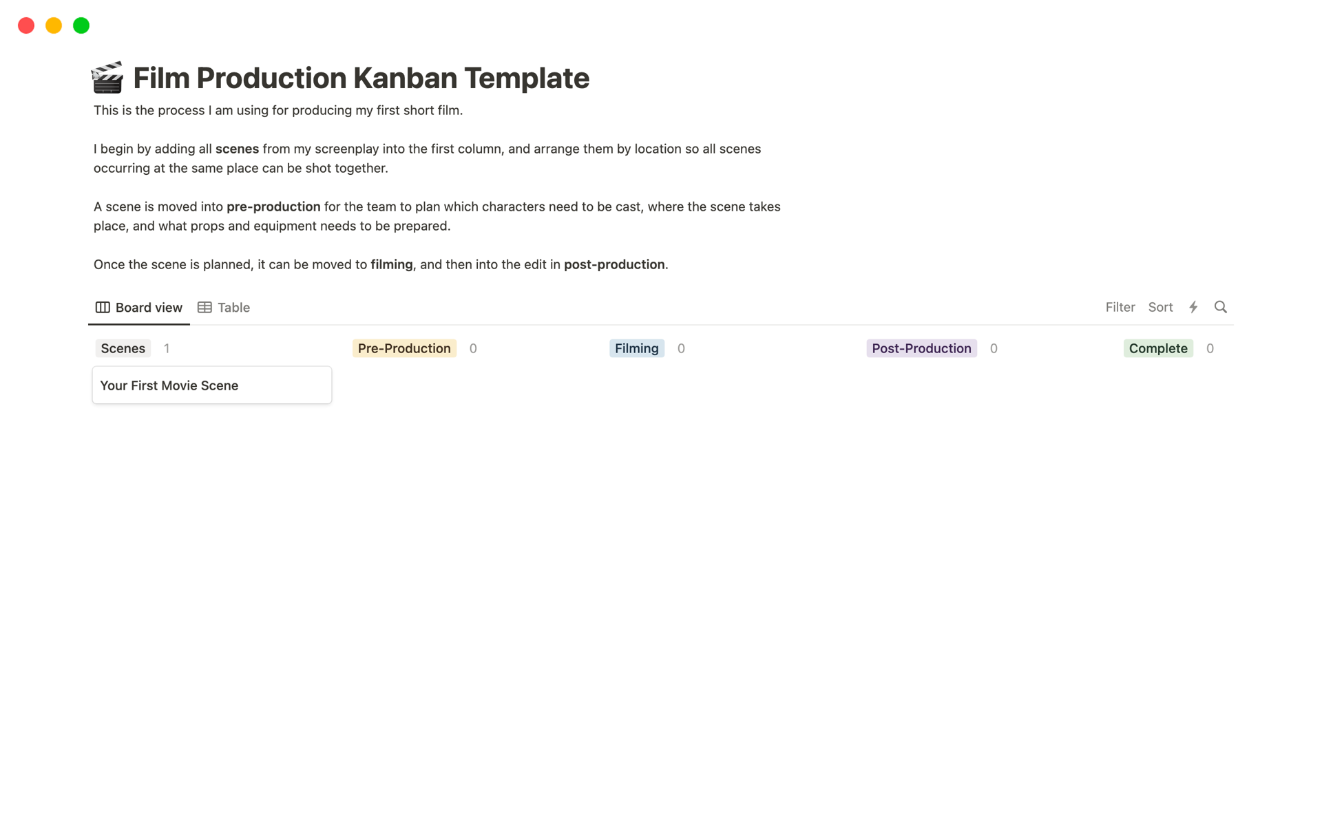 Captura de tela da coleção Top 10 Kanban Templates for Mechanical Engineers por Notion