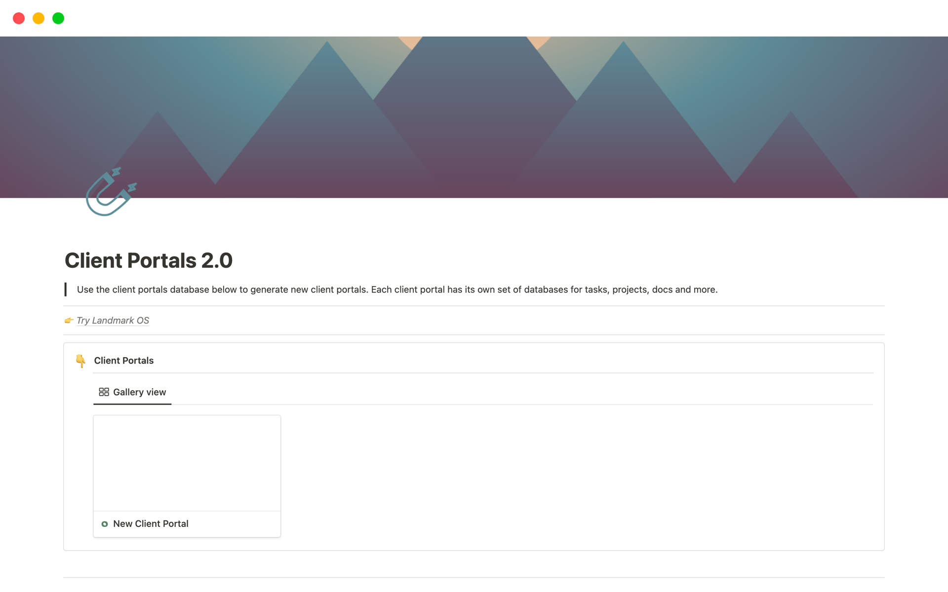 Upgrade your Client Portals in Notion with this 2.0 template.