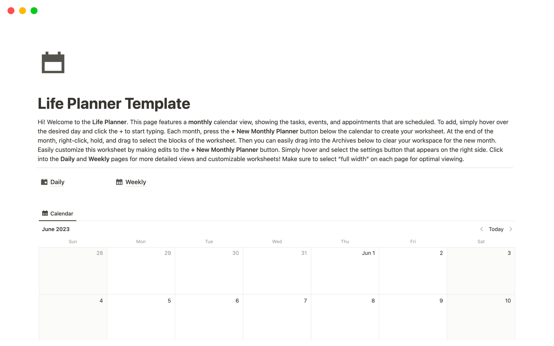 This template will help you stay organized while managing your time and productivity!