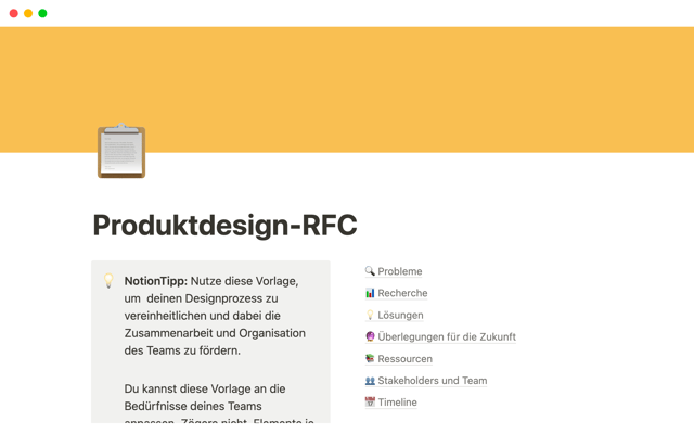 Produktdesign-RFC