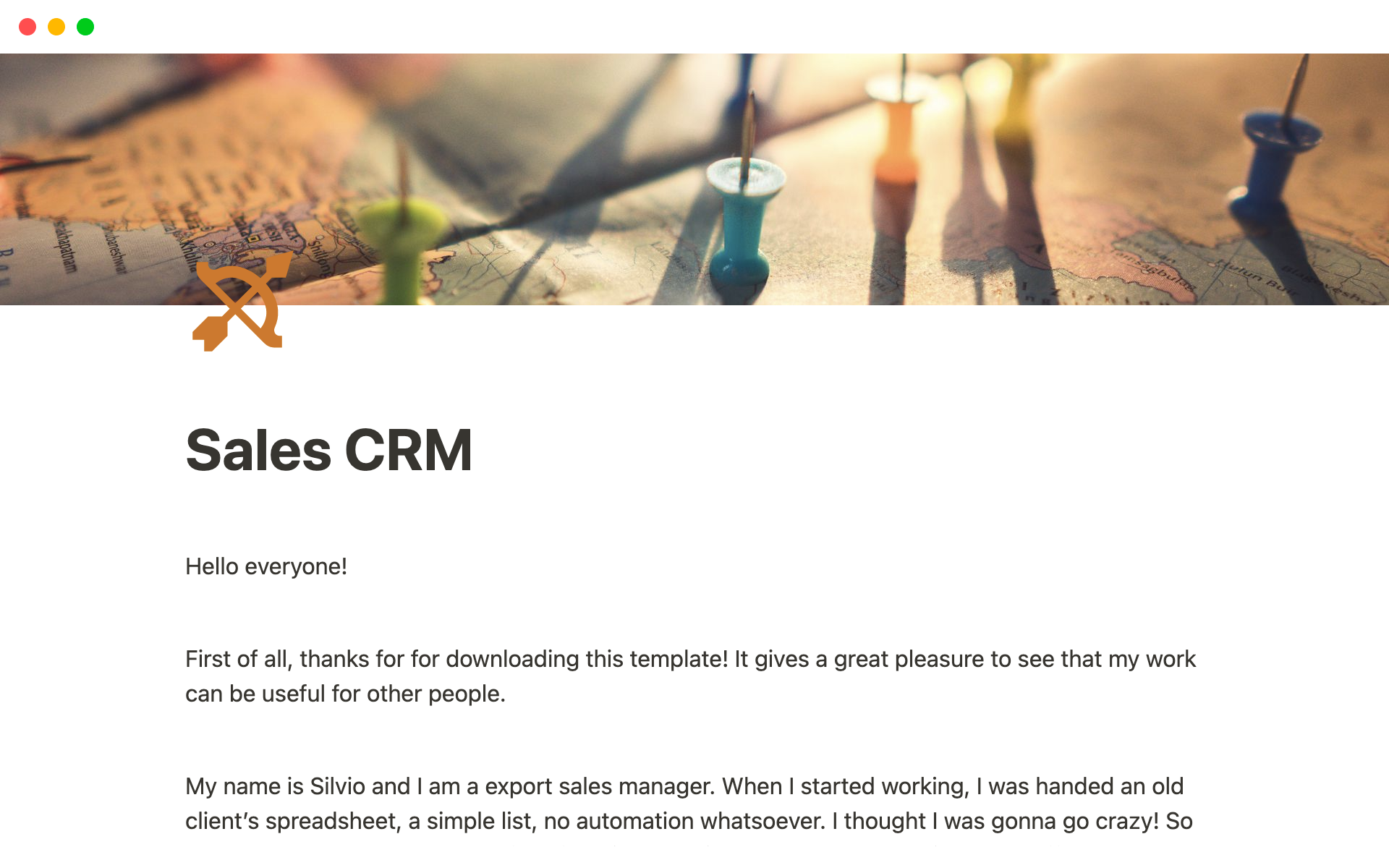 Notion Template Gallery – Sales CRM