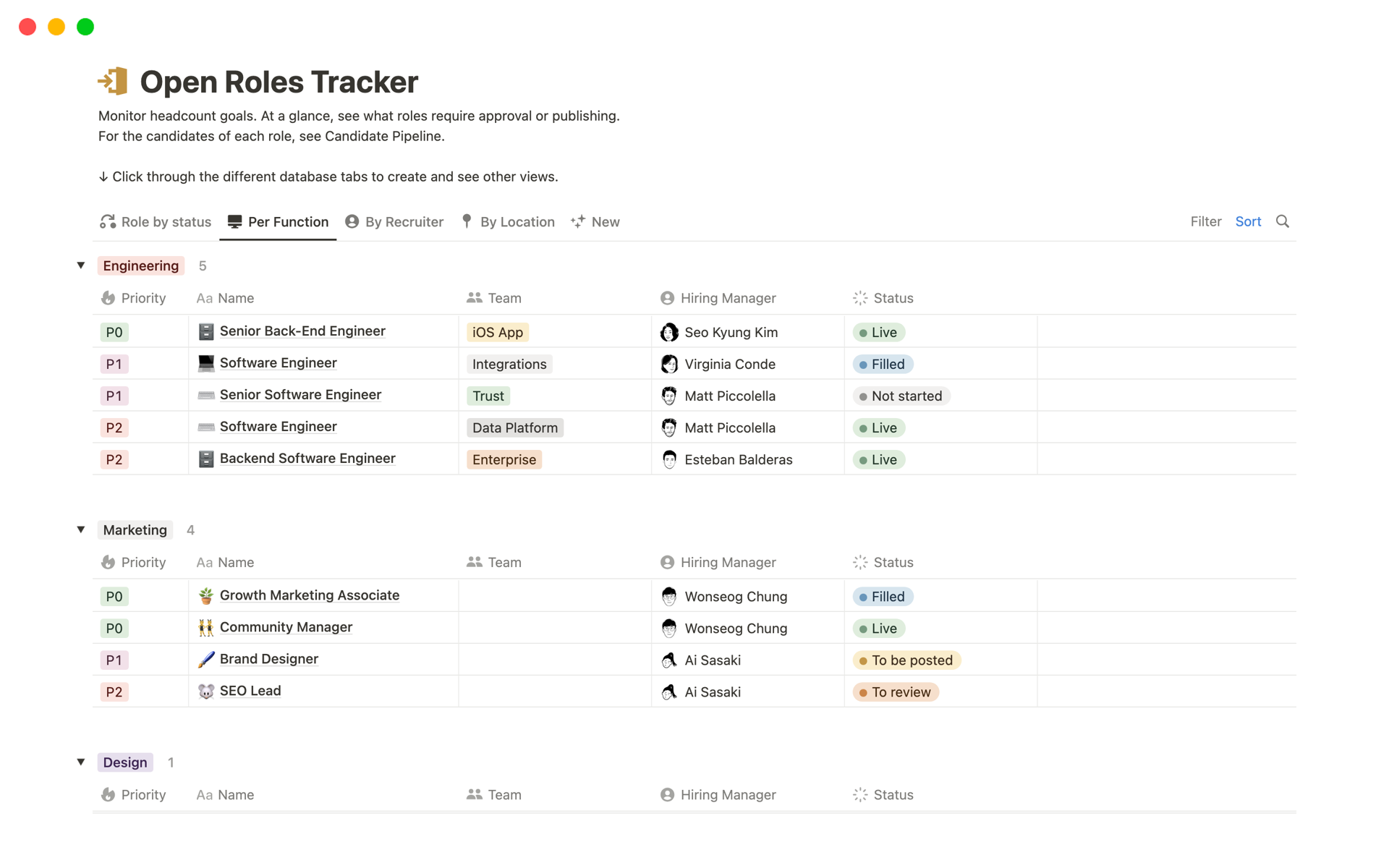 Applicant Roles Tracker Notion Template