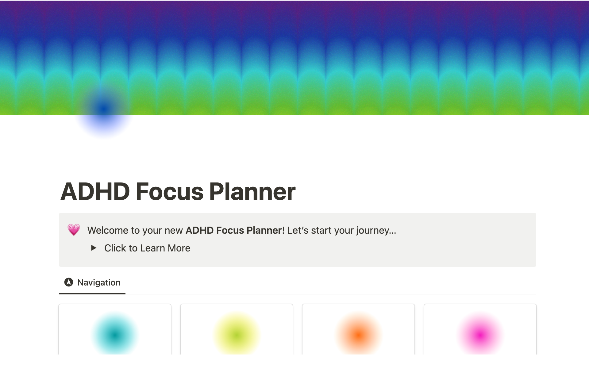 ADHD Focus Planner | Notion Template