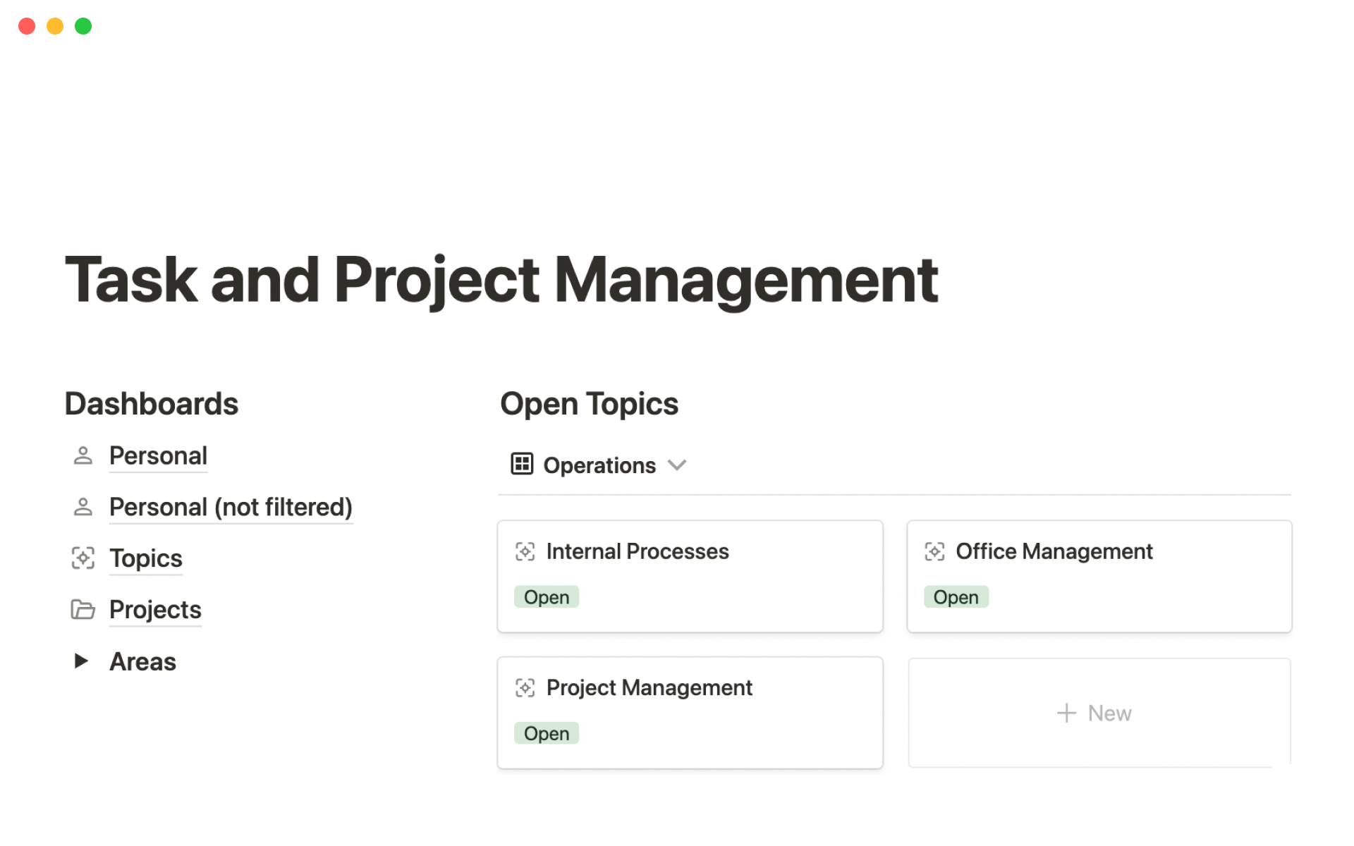 Task & Project Management | Notion Template