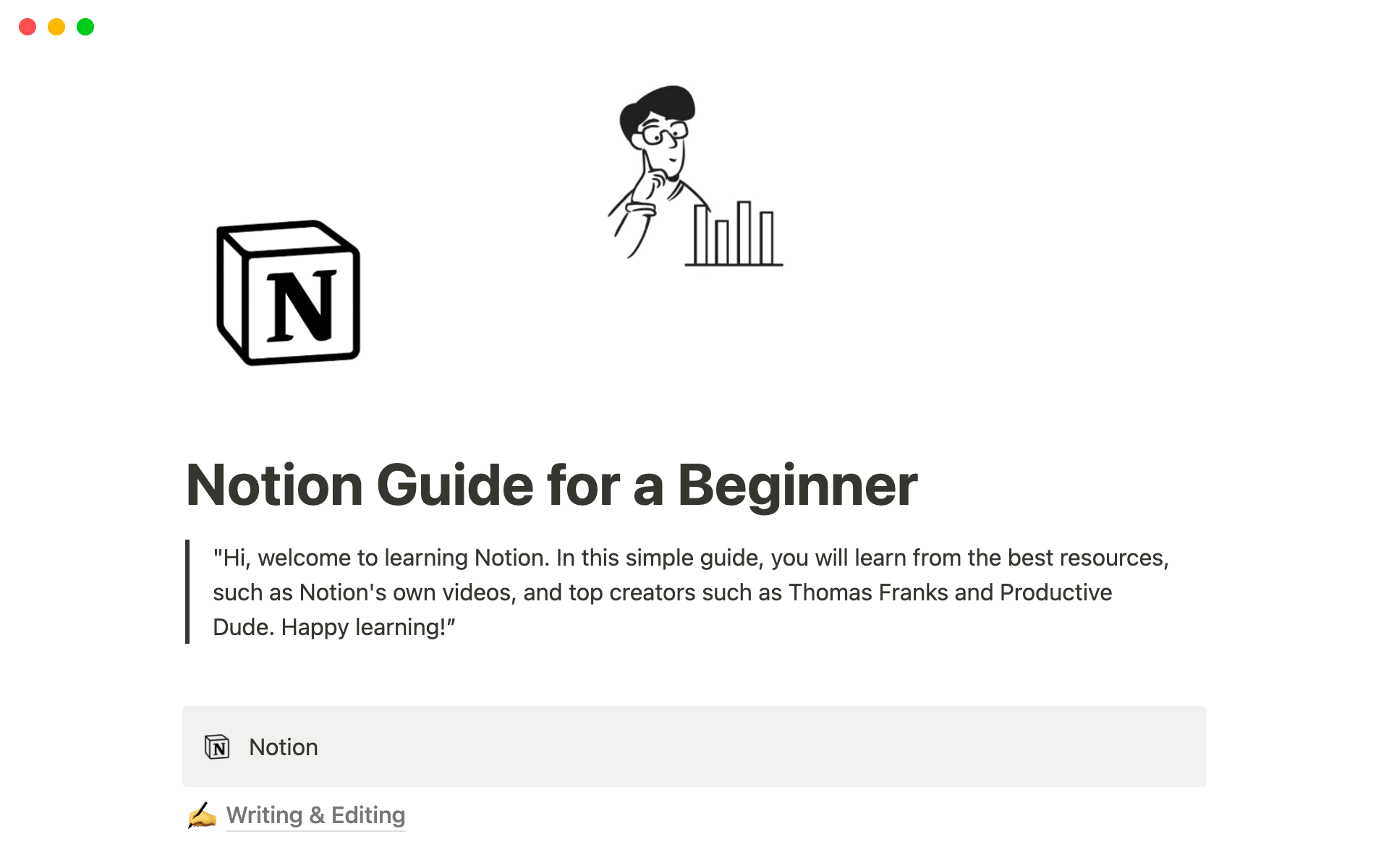 Notion Guide For A Beginner | Notion-Vorlage