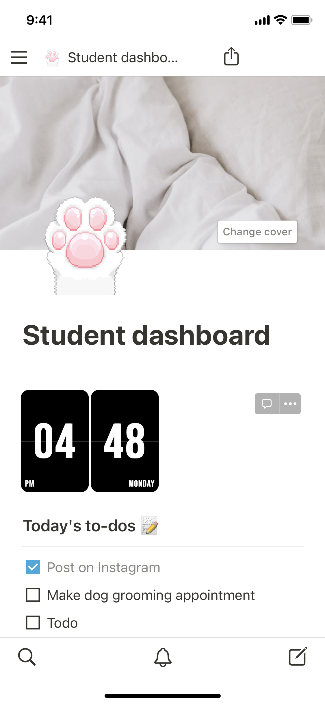 Notion Template Gallery Janice Studies' student dashboard