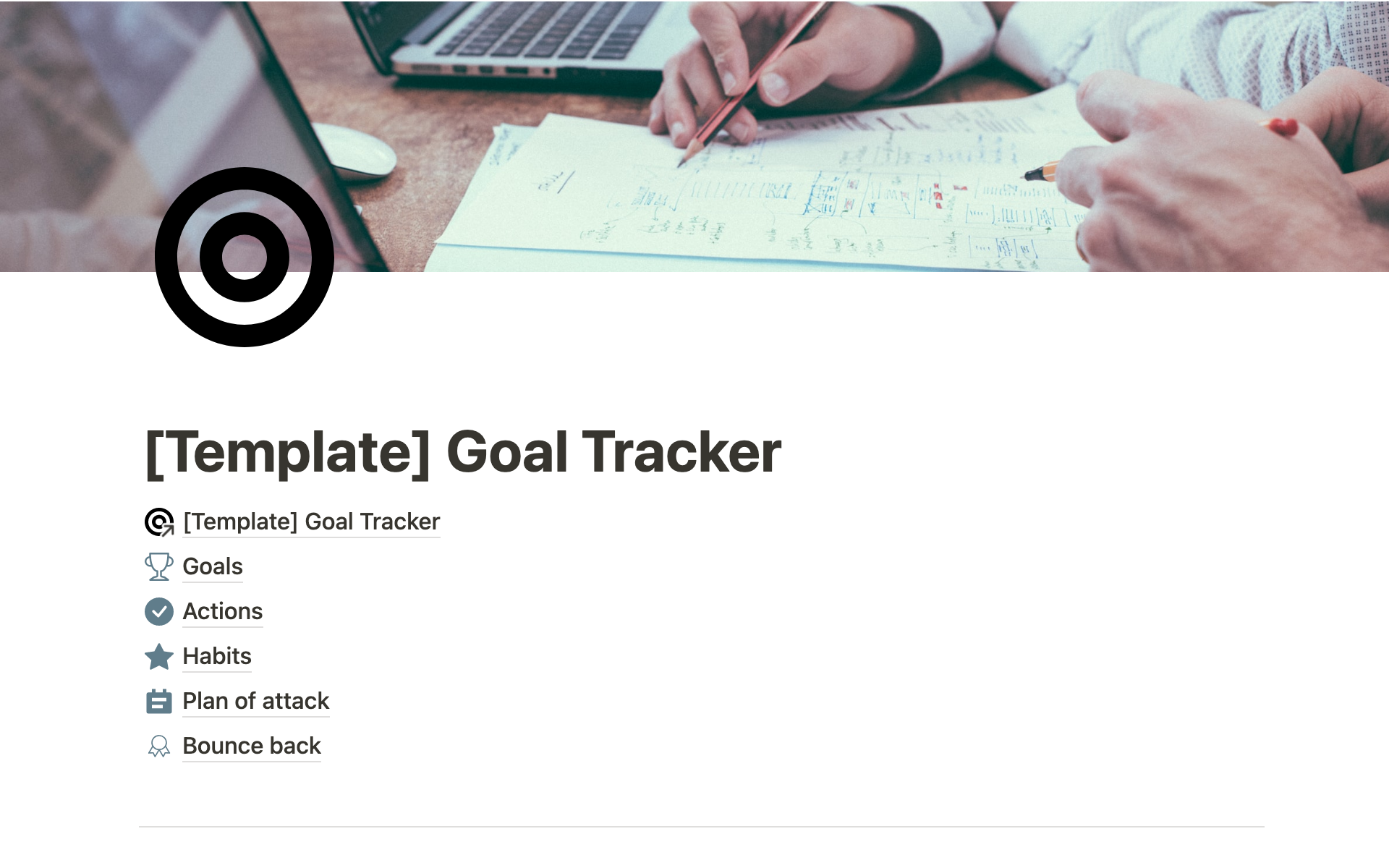 Notion Template Gallery – Free Notion Goal Tracker