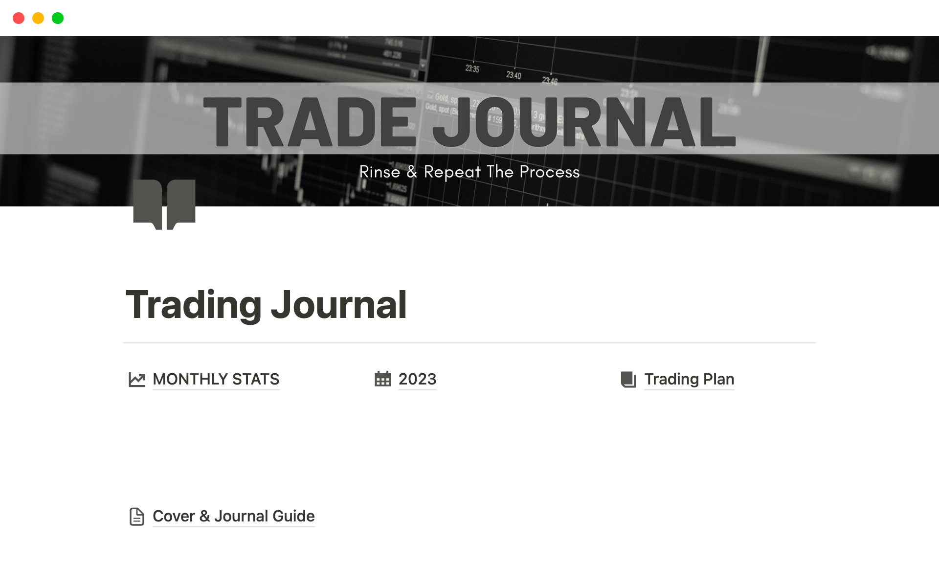 Complete Trading Journal | Notion Template