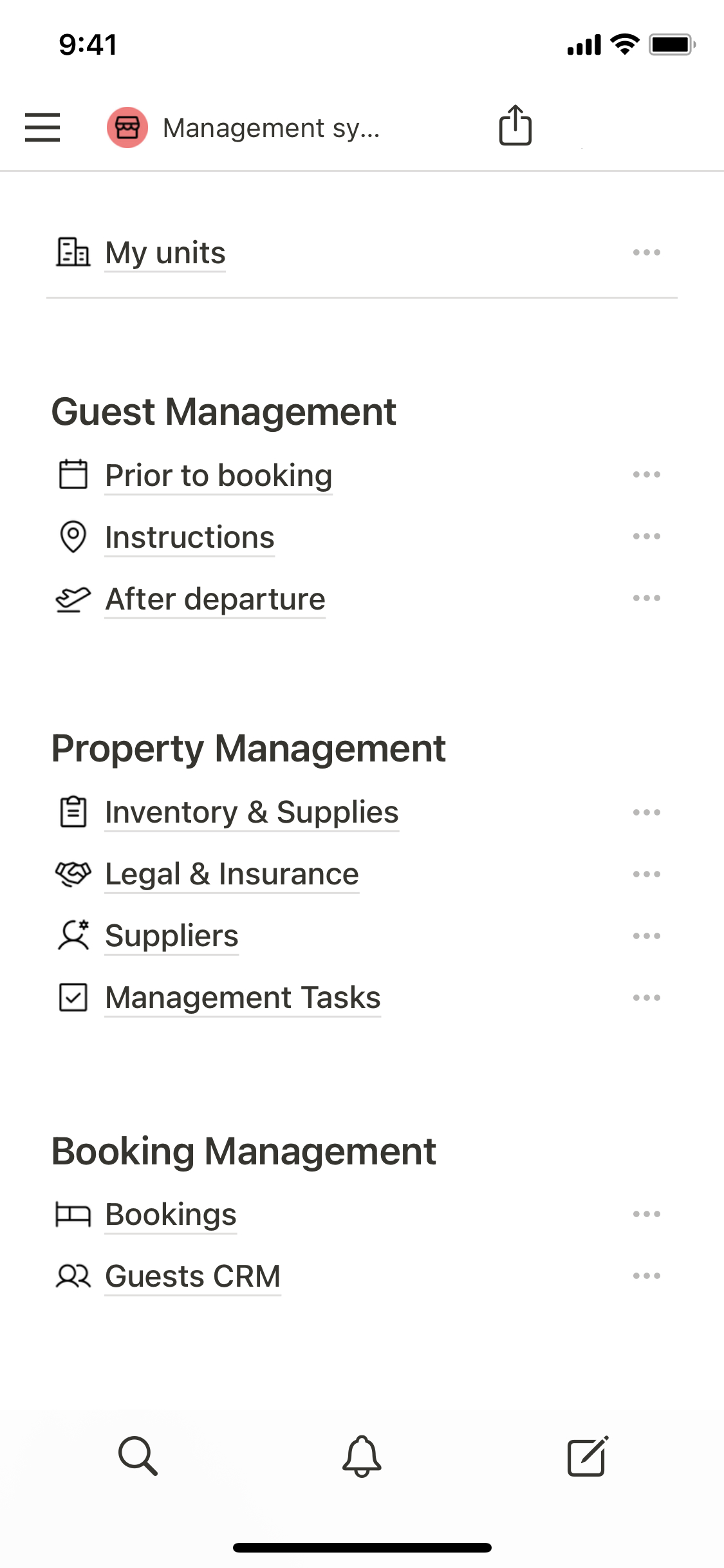 Notion Template Gallery – Airbnb Management