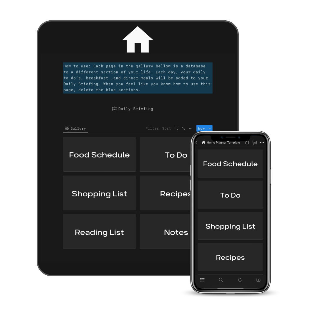 Home Planner Template | Notion Template