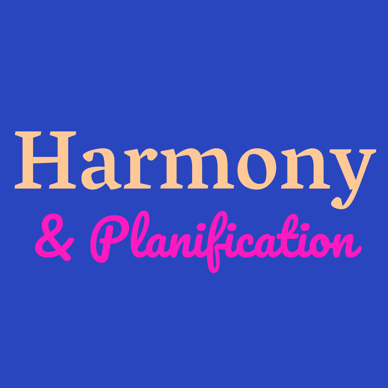 Harmony & Planification 아바타