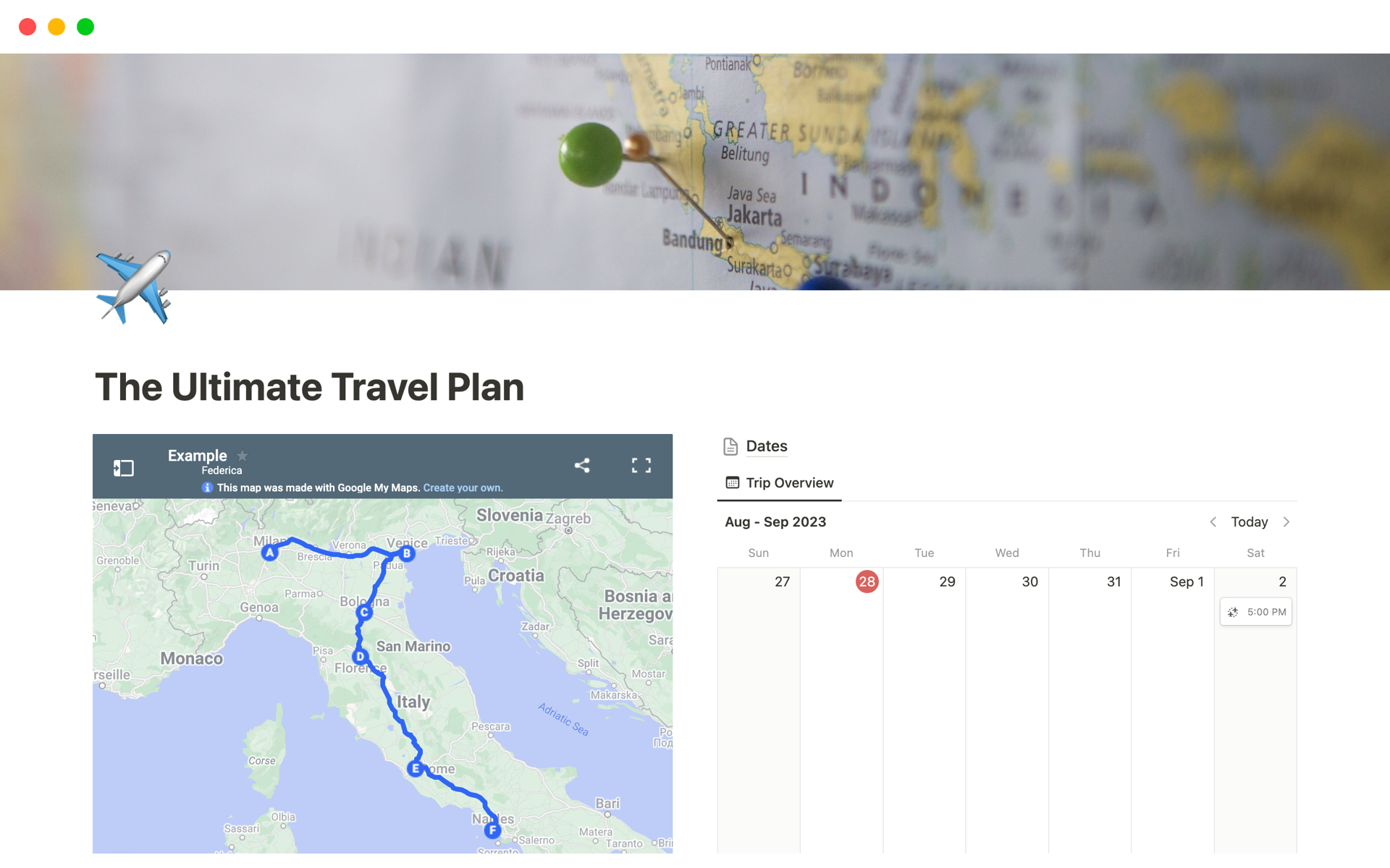 travel plan solutions