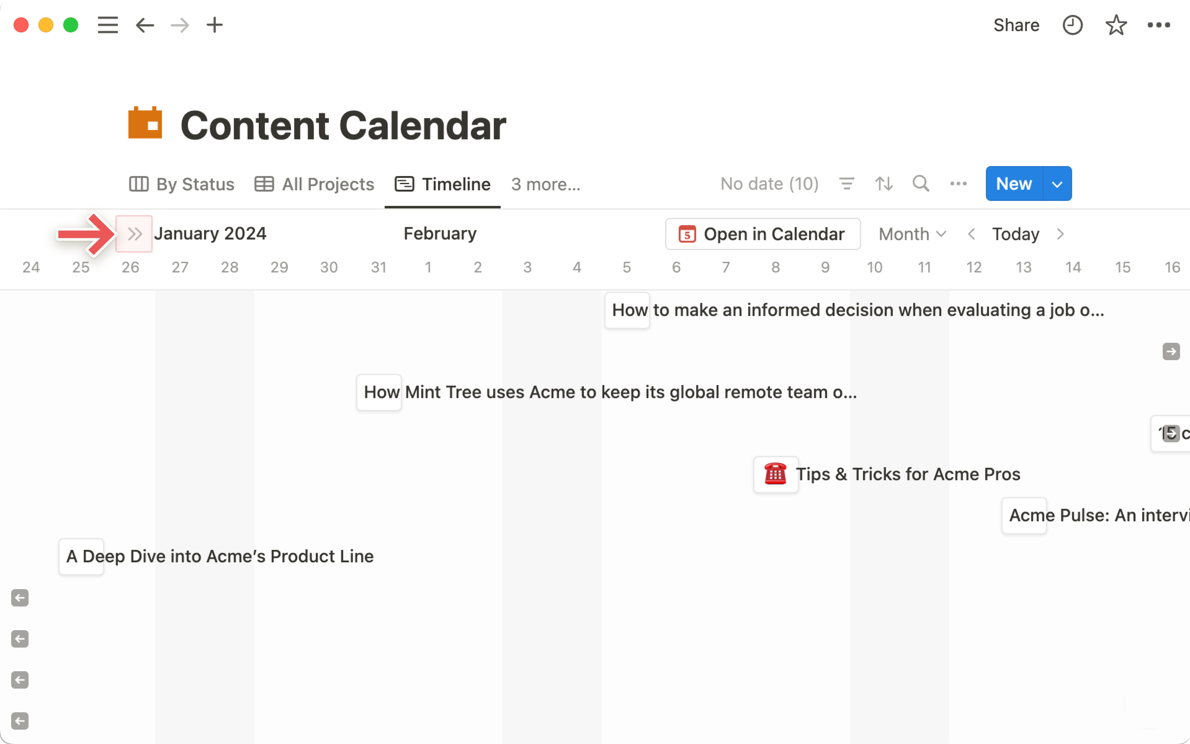 hc: show table in timeline view