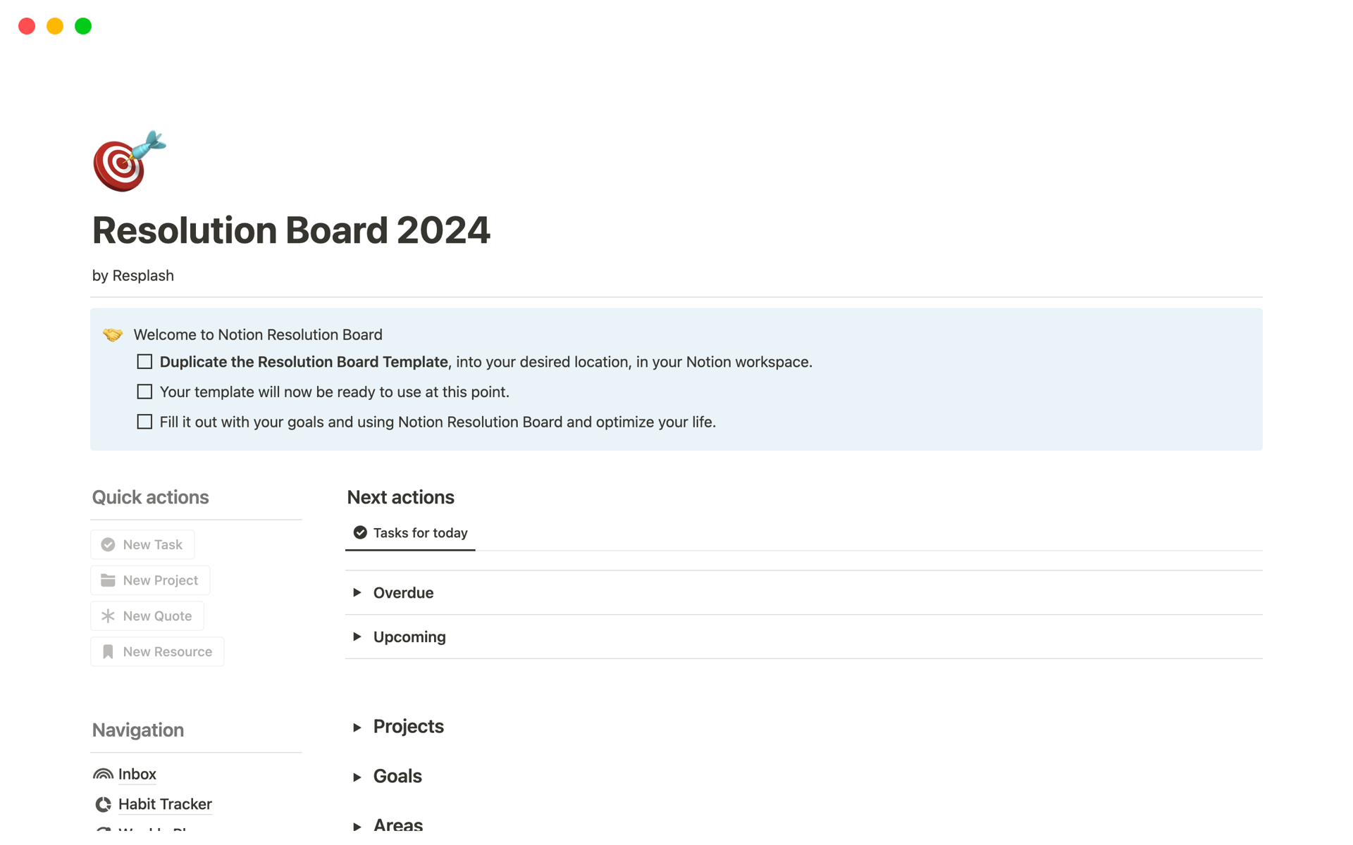 New Years Resolution Board 2024 Notion Template   New Years Resolution Board 2024 Resplash Desktop 