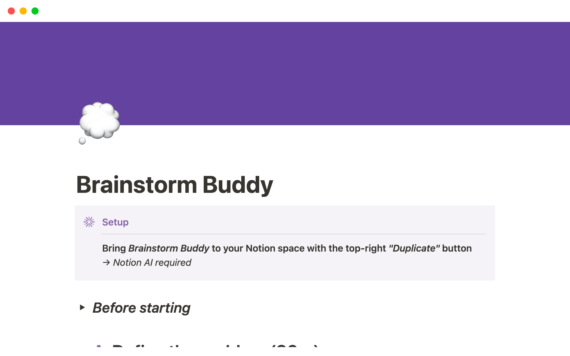 Rock your next brainstorming session with Notion