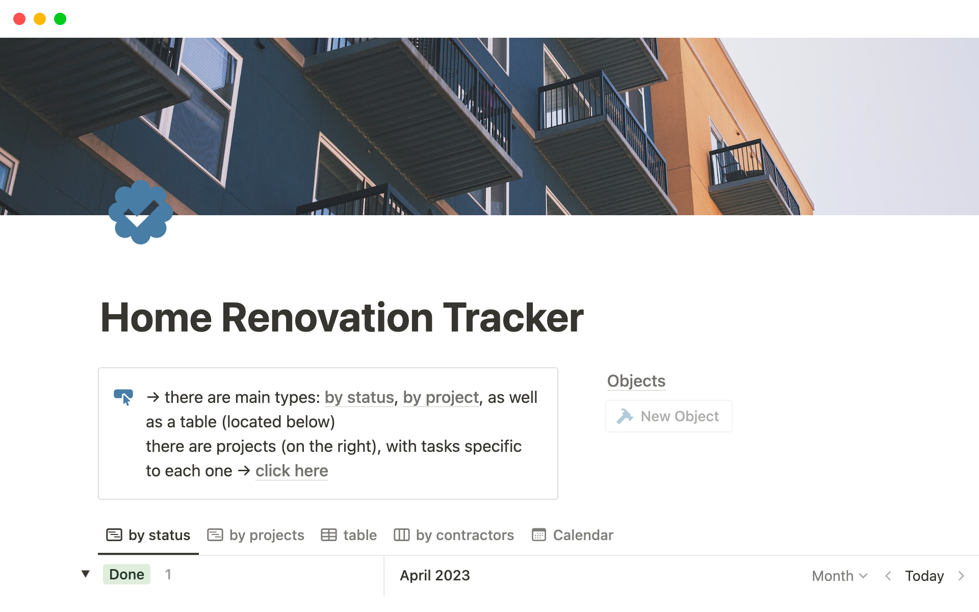 Home Renovation Tracker Notion Template   Home Renovation Tracker Dan Putintsev Desktop 