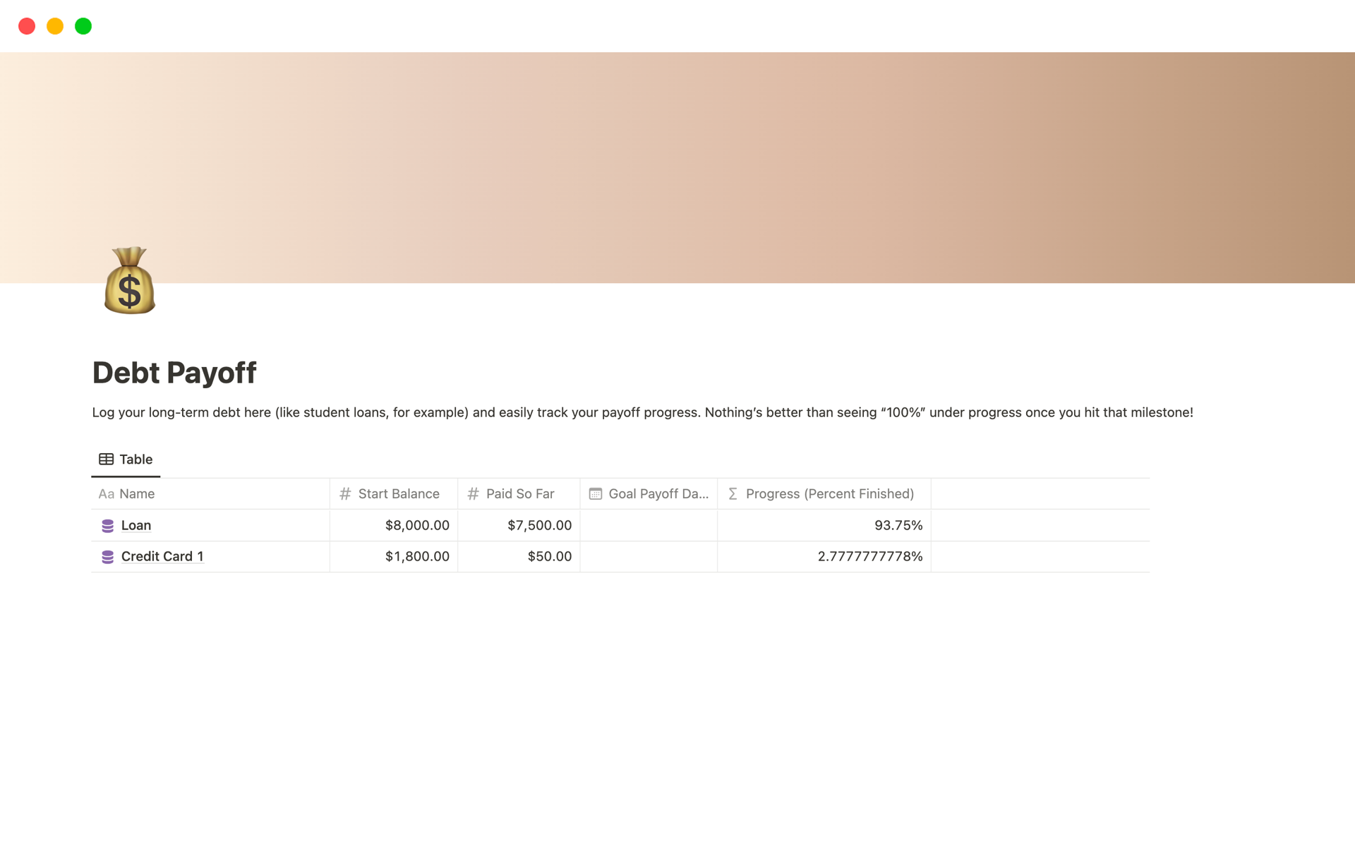 Debt Tracker & Debt Payoff Template | Notion Template
