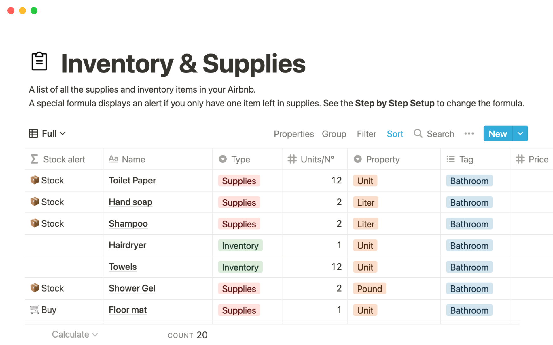 Airbnb Management | Notion Template