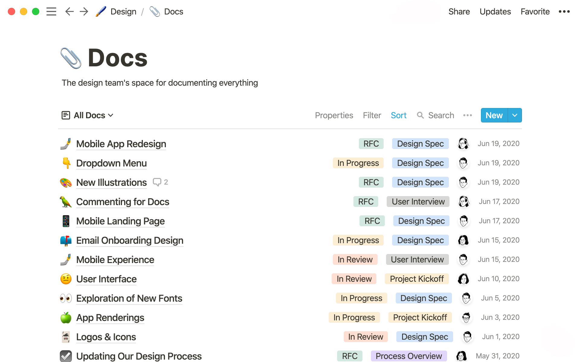 Design Docs - screenshot