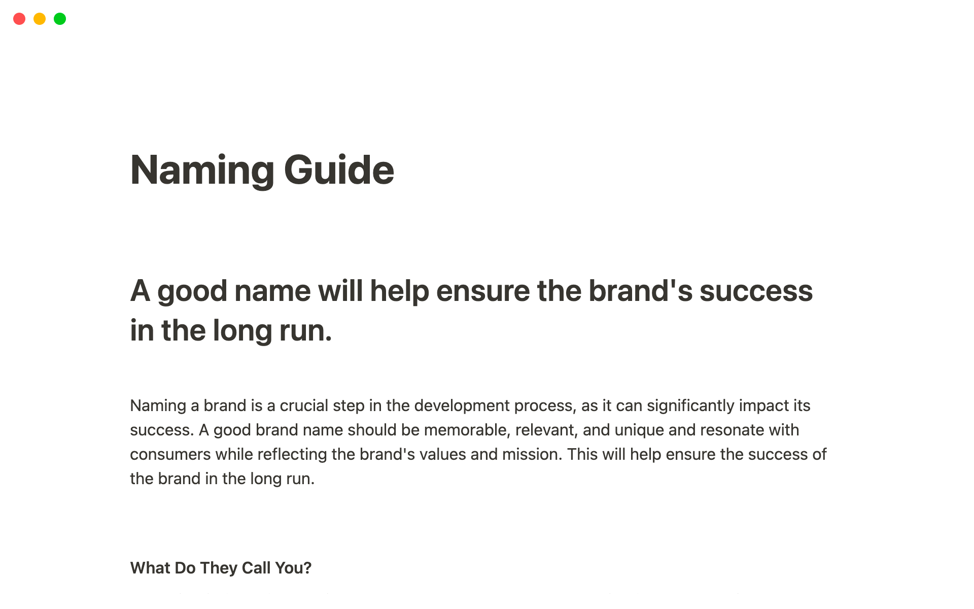 The Ultimate Business Naming Guide Notion Template   The Ultimate Business Naming Guide Brand Sooner Desktop 