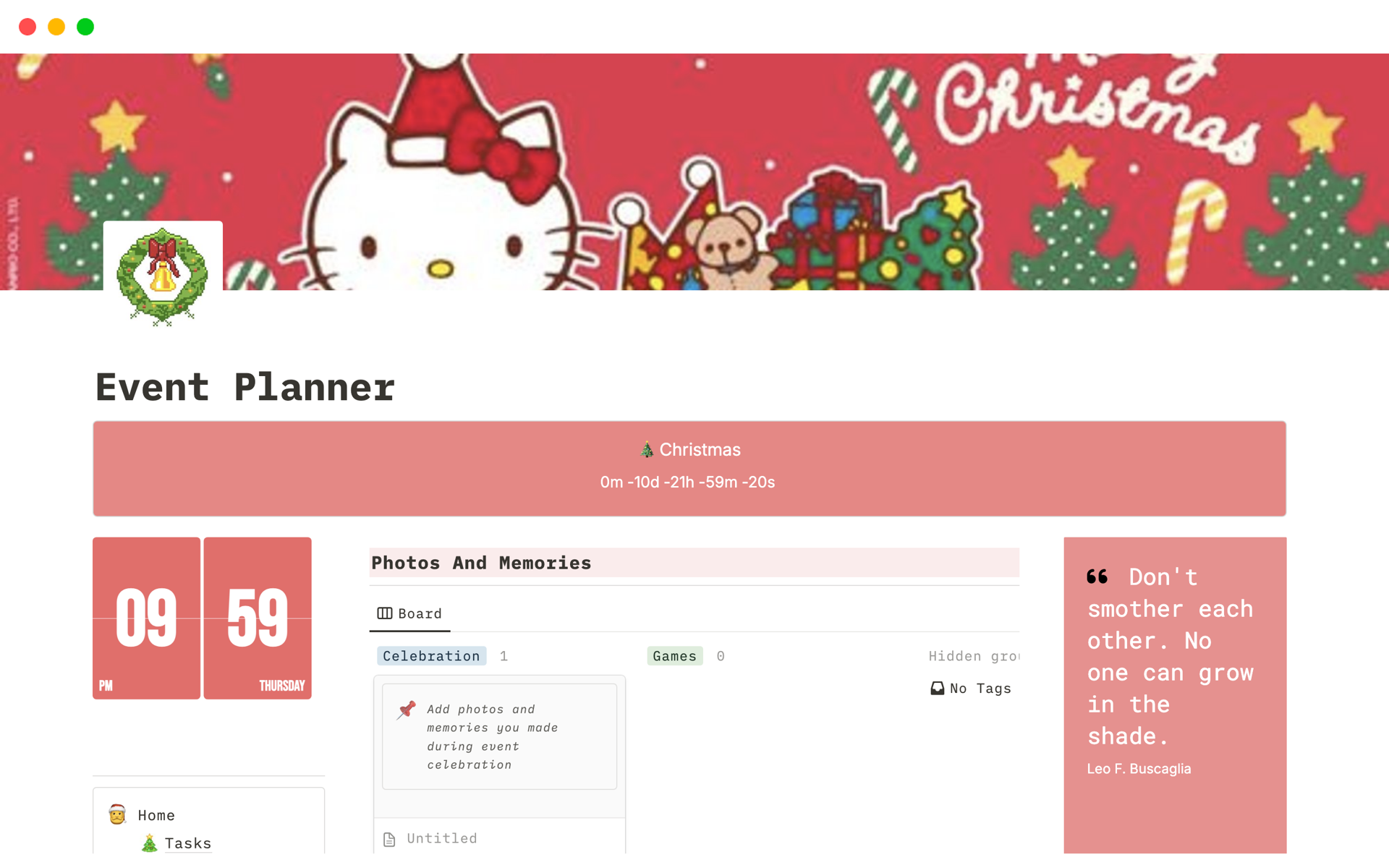 event-planner-christmas-aesthetic-notion-template