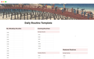 Daily Routine Notion Template