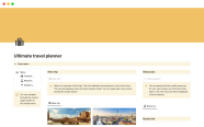 Ultimate Travel Planner Notion Template