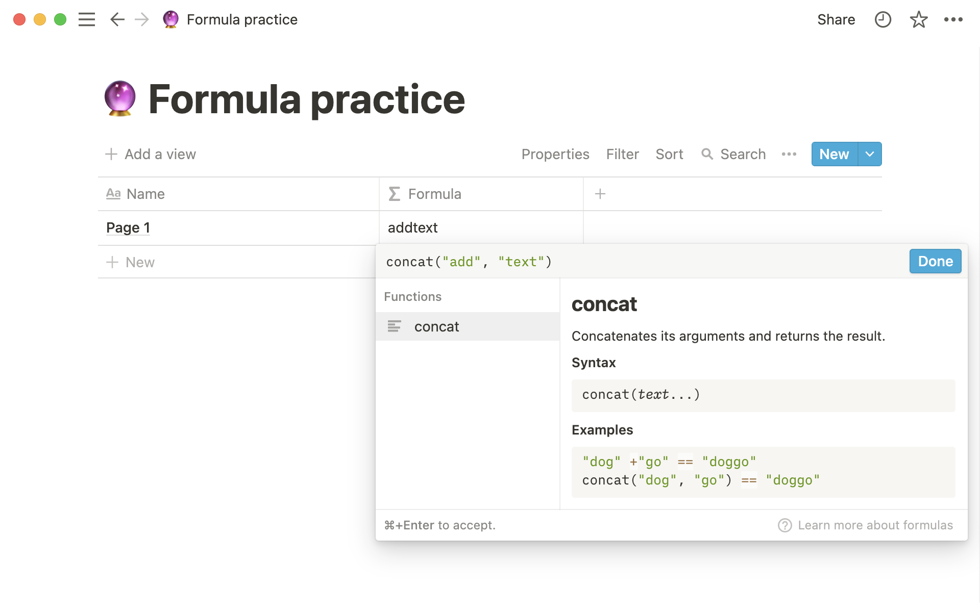 Formula terminology