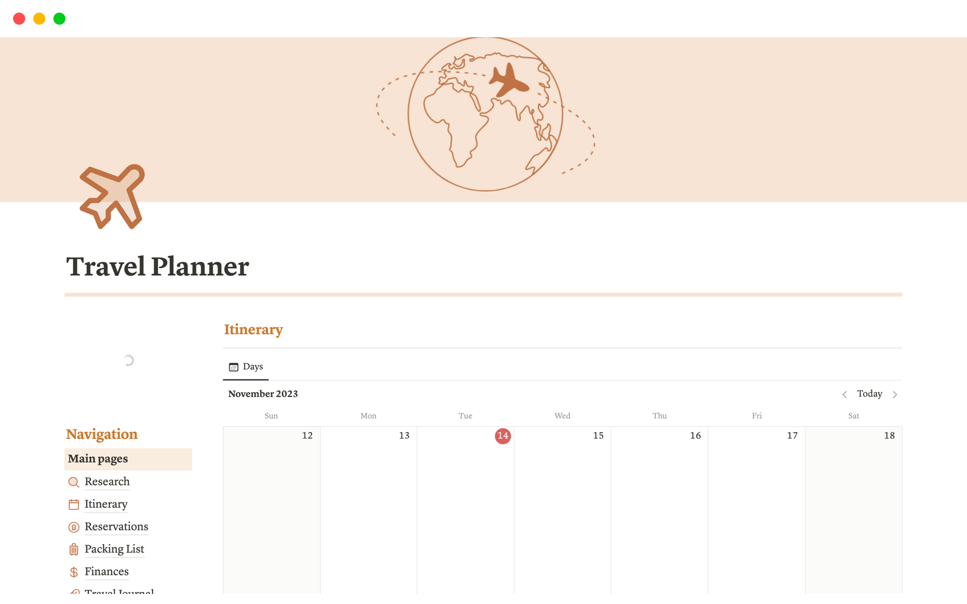 The Ultimate Travel Planner Notion Template