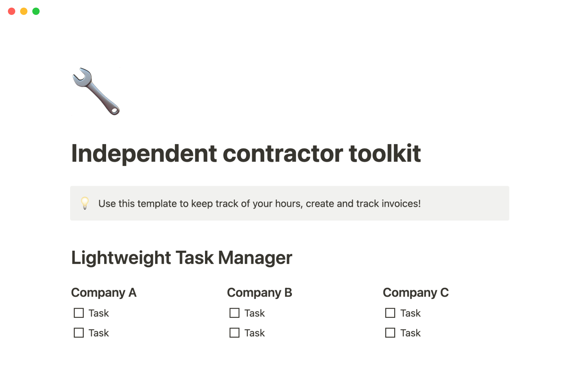 Independent Contractor Toolkit 