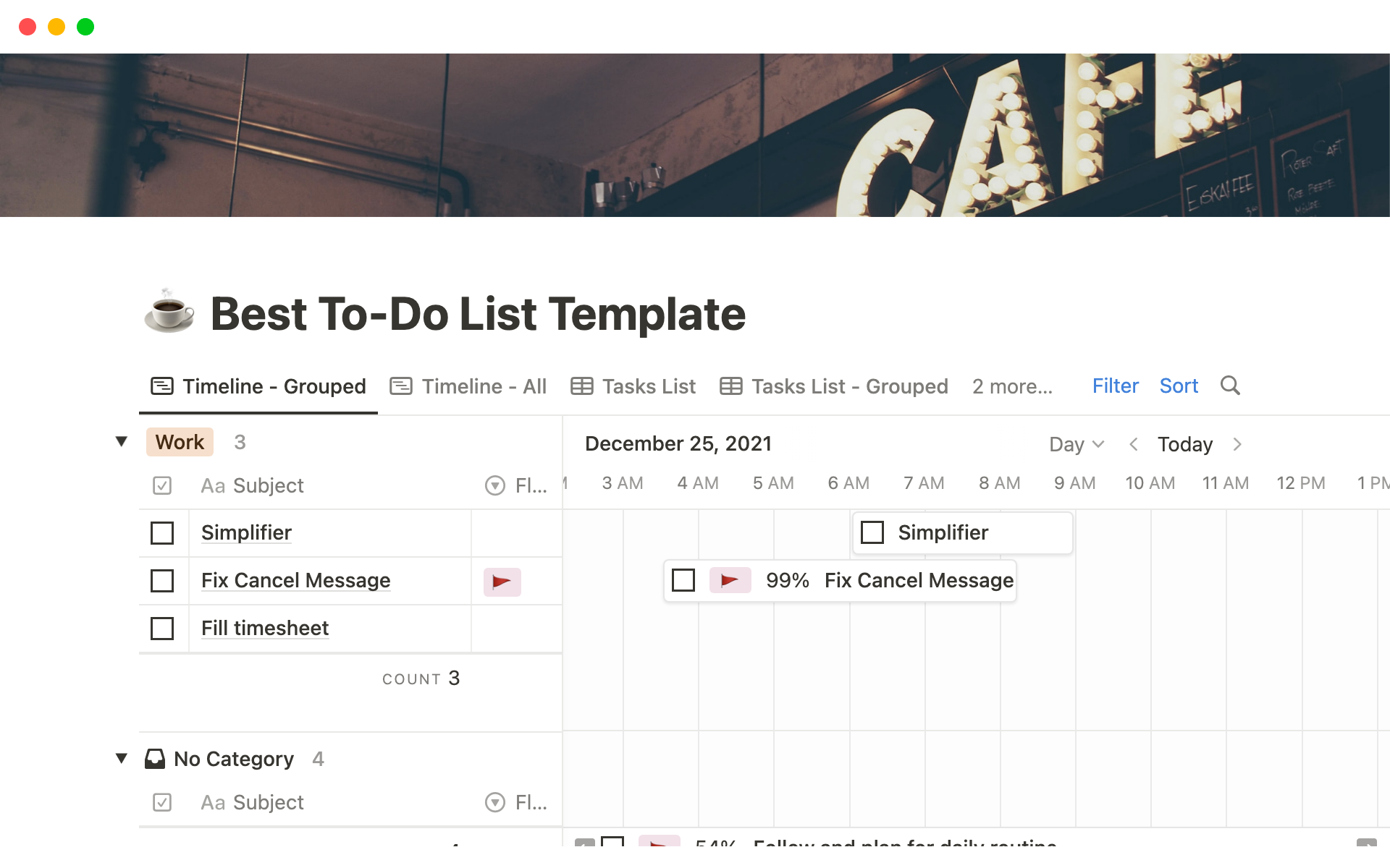 Best Notion To Do List Notion Template