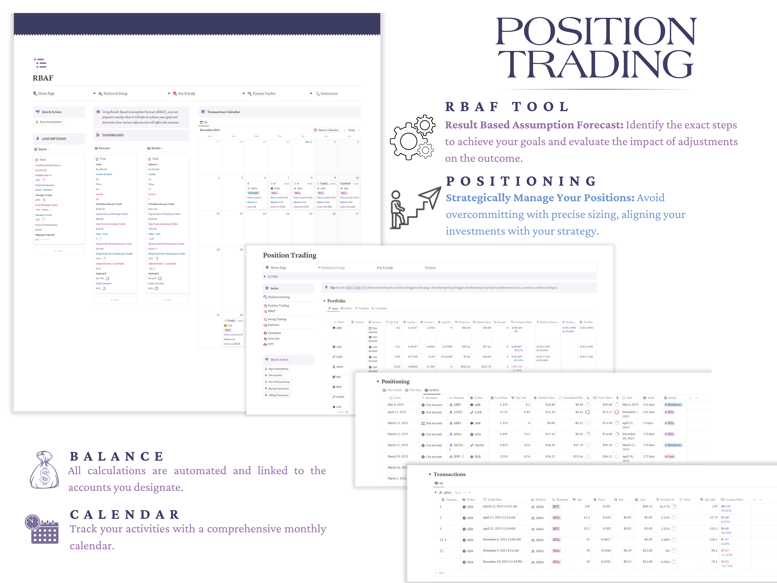 Elevate your trading with the Notion Portfolio Tracker & Notion Trading Journal! 
Track your portfolio, document trades, manage risk, and optimize your routine. Enjoy weekly, monthly, and yearly performance reviews, interactive dashboards, and real-time financial widgets. 