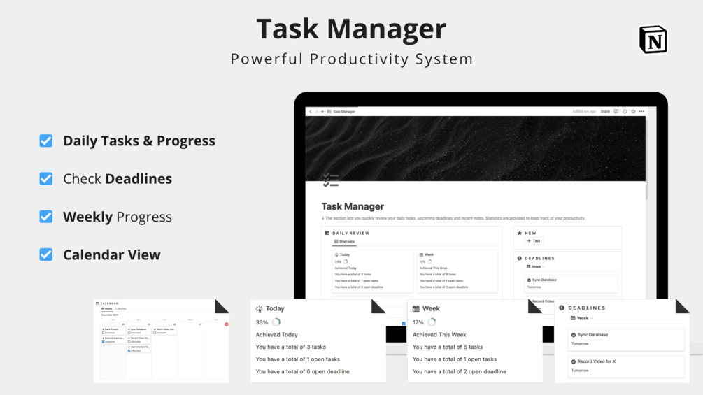Empower your workflow with the 'Get Things Done' Productivity System—your strategic companion for efficient task management and project success.