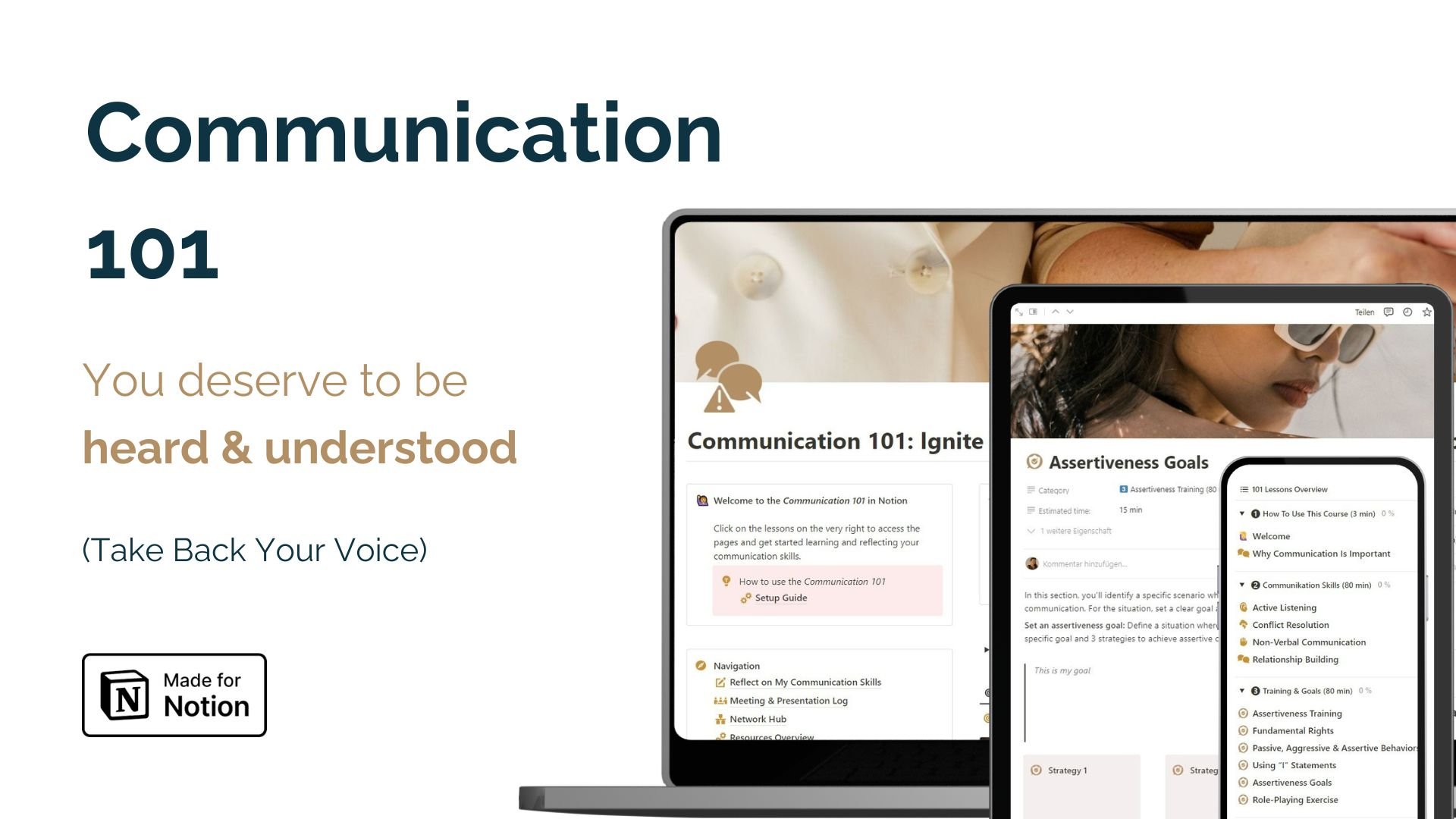 Feeling Misunderstood?

Ignite Your Communication Skills, Speak Up & Build Lasting Connections with The Communication 101