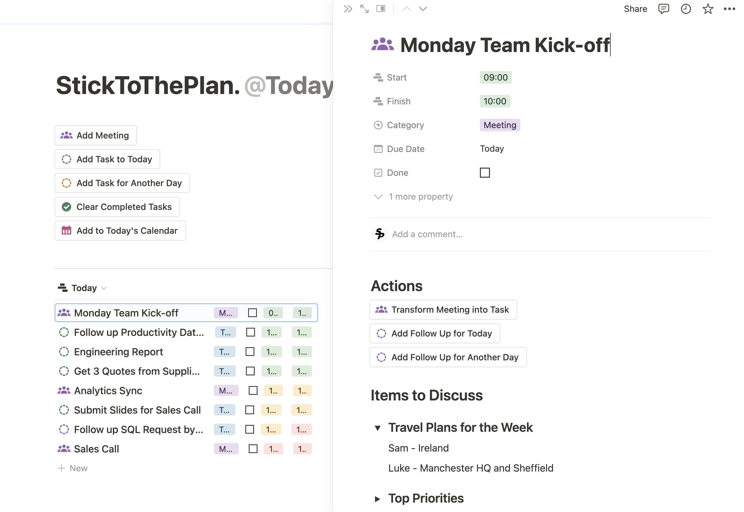 Automated Daily Planner. - From StickToThePlan.

Designed to help you deliver day after day after day