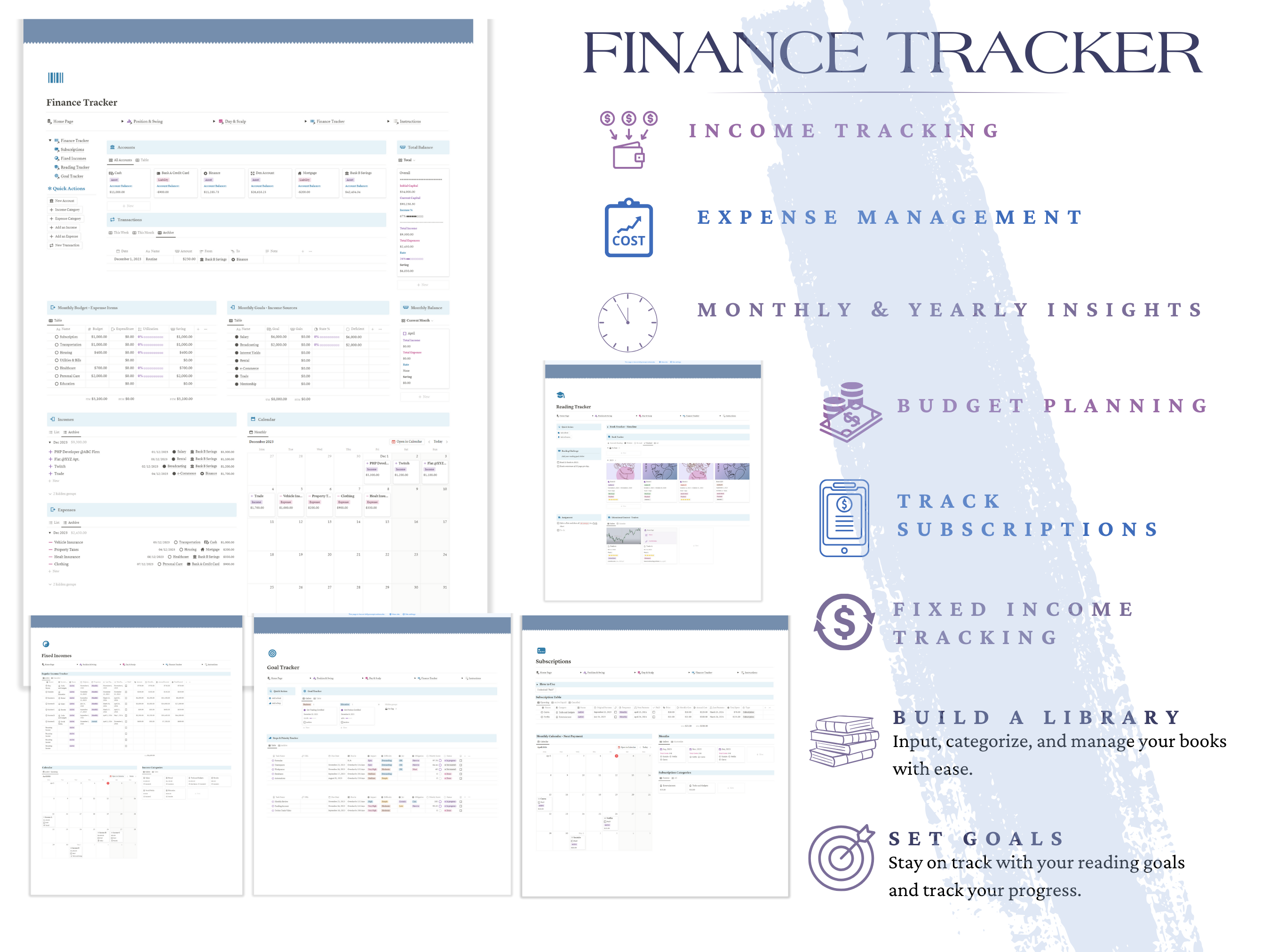 Elevate your trading with the Notion Portfolio Tracker & Notion Trading Journal! 
Track your portfolio, document trades, manage risk, and optimize your routine. Enjoy weekly, monthly, and yearly performance reviews, interactive dashboards, and real-time financial widgets. 