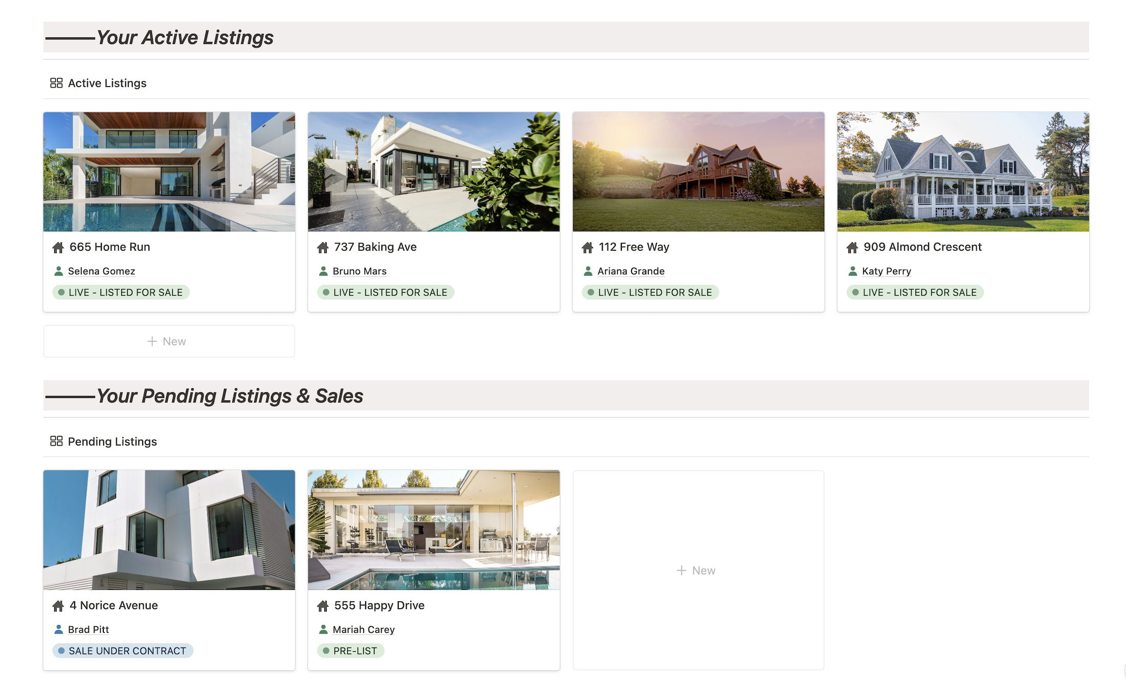 A comprehensive template that helps real estate agents organize their entire business in one place.
