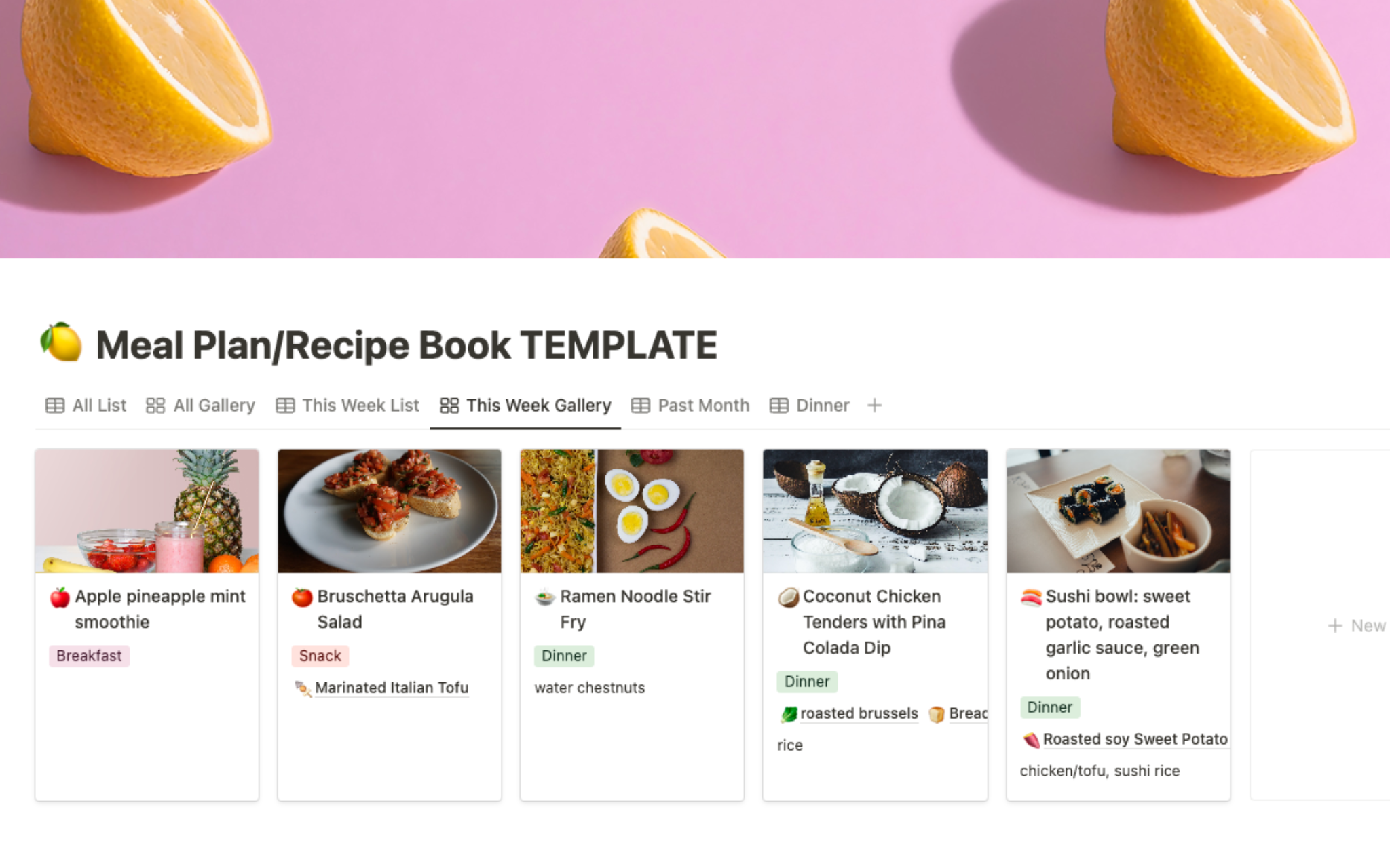 A really simple way to meal plan for the week - and store your fav recipes!