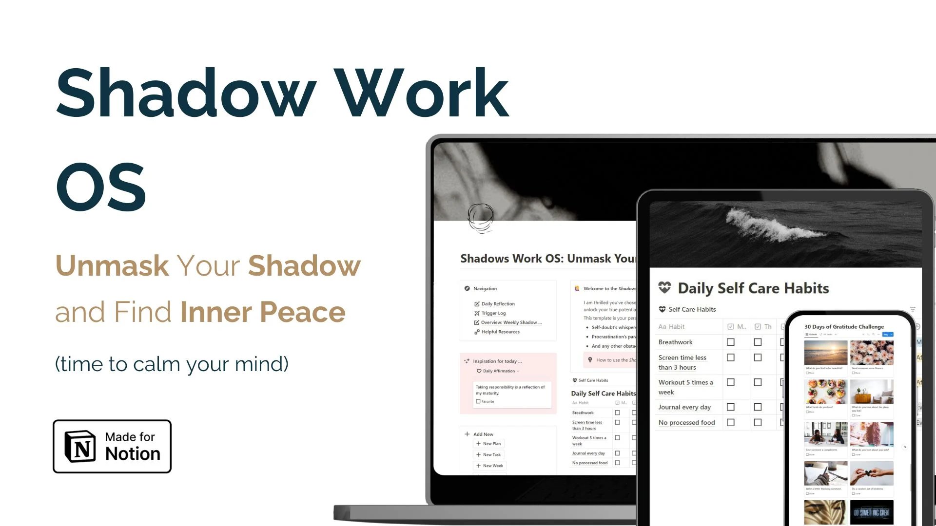 All-in-one Notion Operating System to Silence Your Doubts and Break Free From Old Patterns. The Shadow Work OS is designed to help you ignite your communication skills, speak up and building stronger connections.