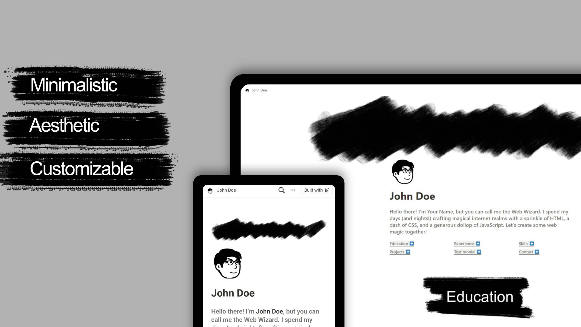 If you are a developer and you are looking for a clean, straightforward, and responsive portfolio, this template is perfect for you. 