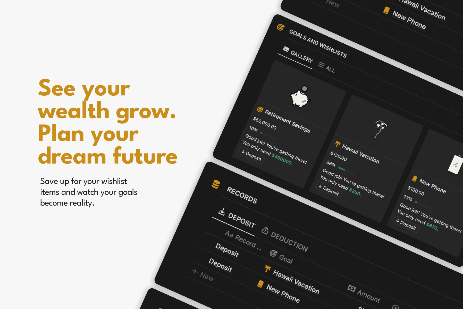 Financial Goals & Wishlists Tracker: Take Control of Your Financial Future 📈