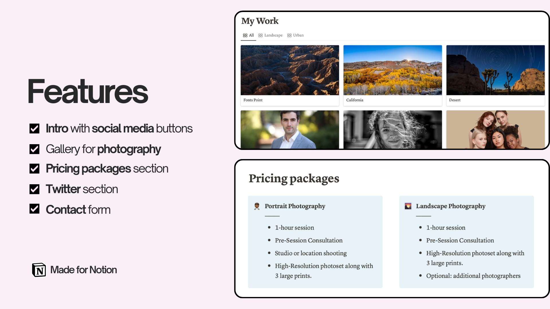 The perfect photography website template designed specifically for professional photographers.