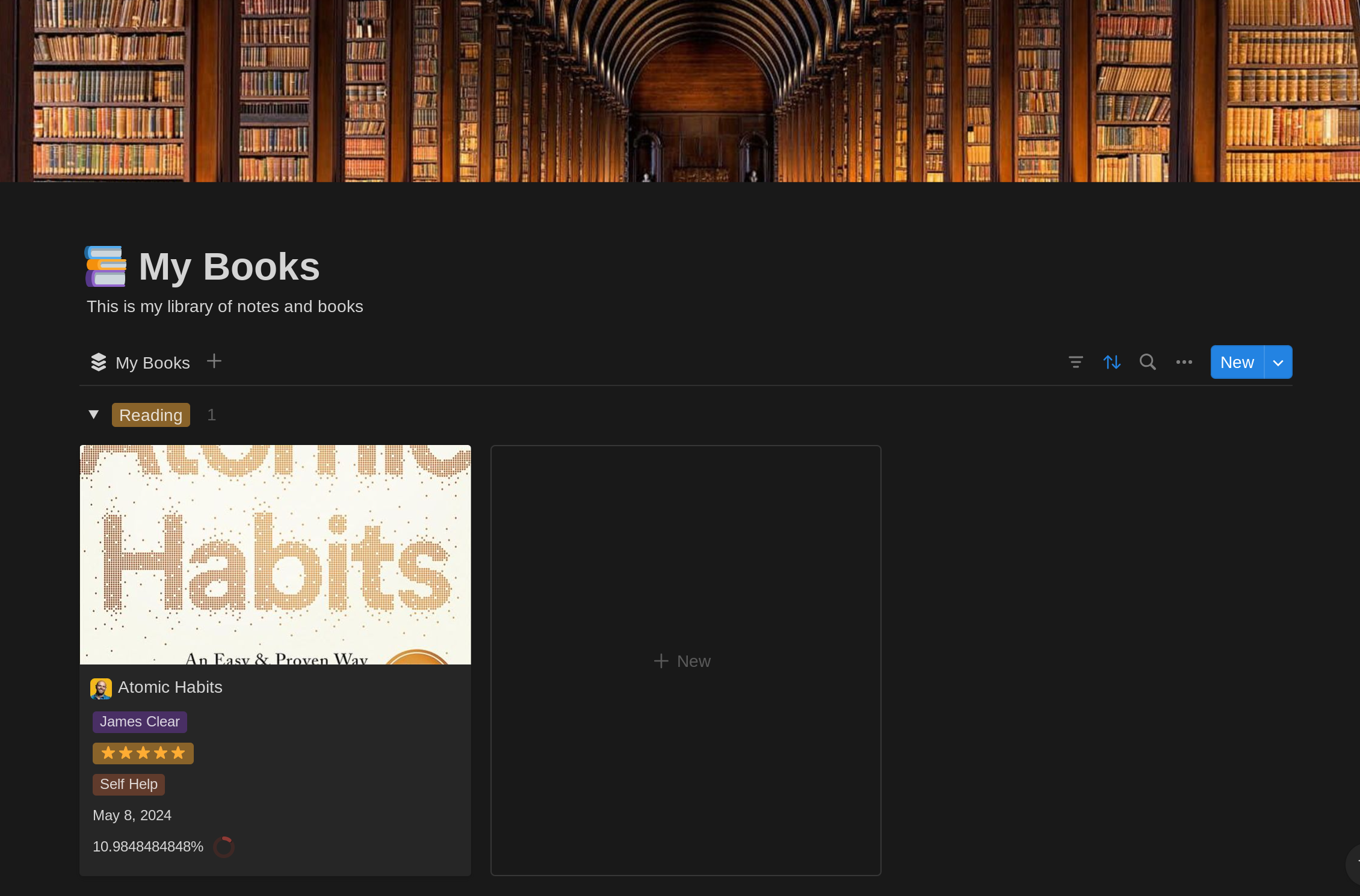 The best library for your books.

If you've been wanting a way to track the books you've read, keep notes on them and more, this is the template for you.