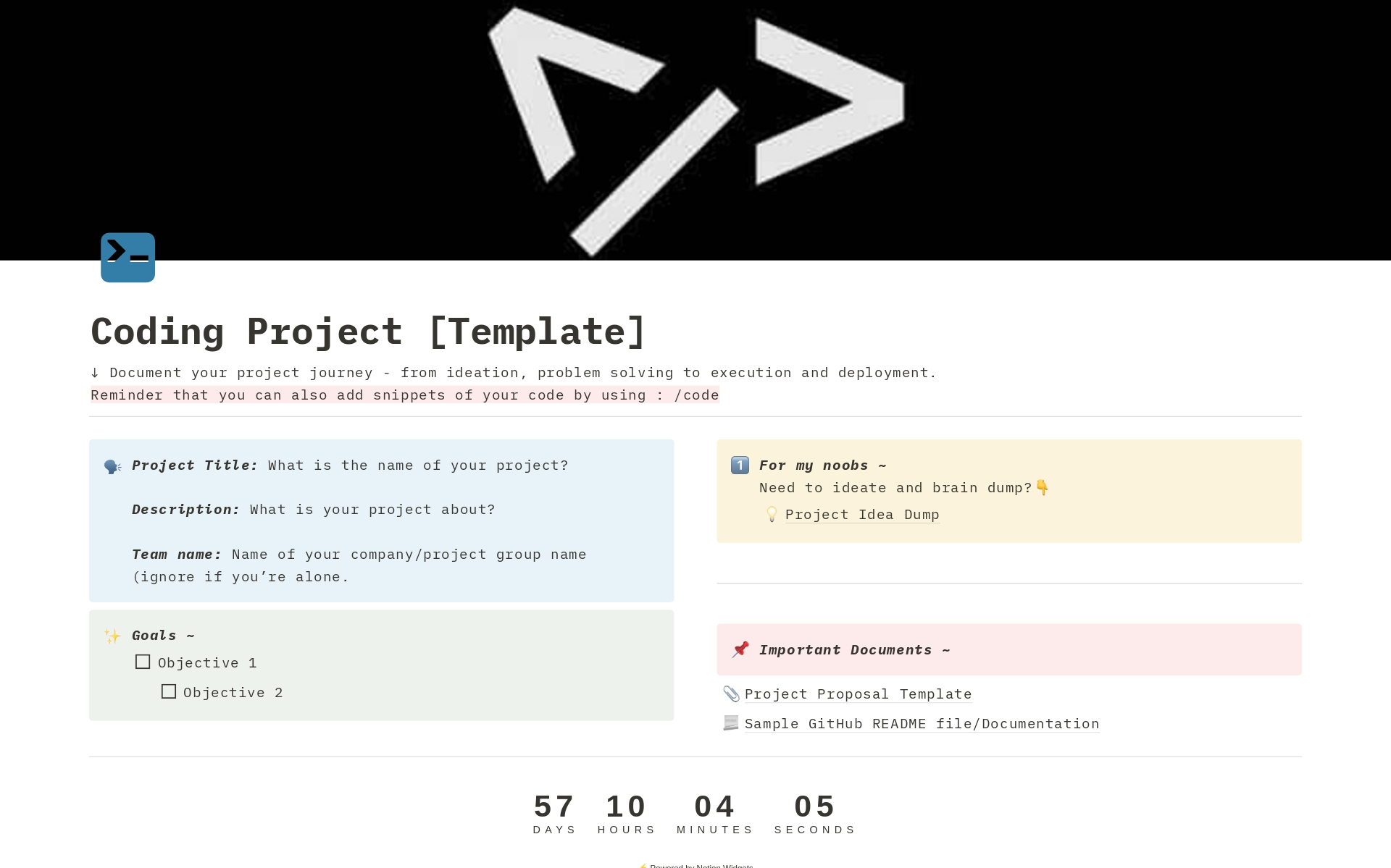 Coding Project Template | Notion Marketplace