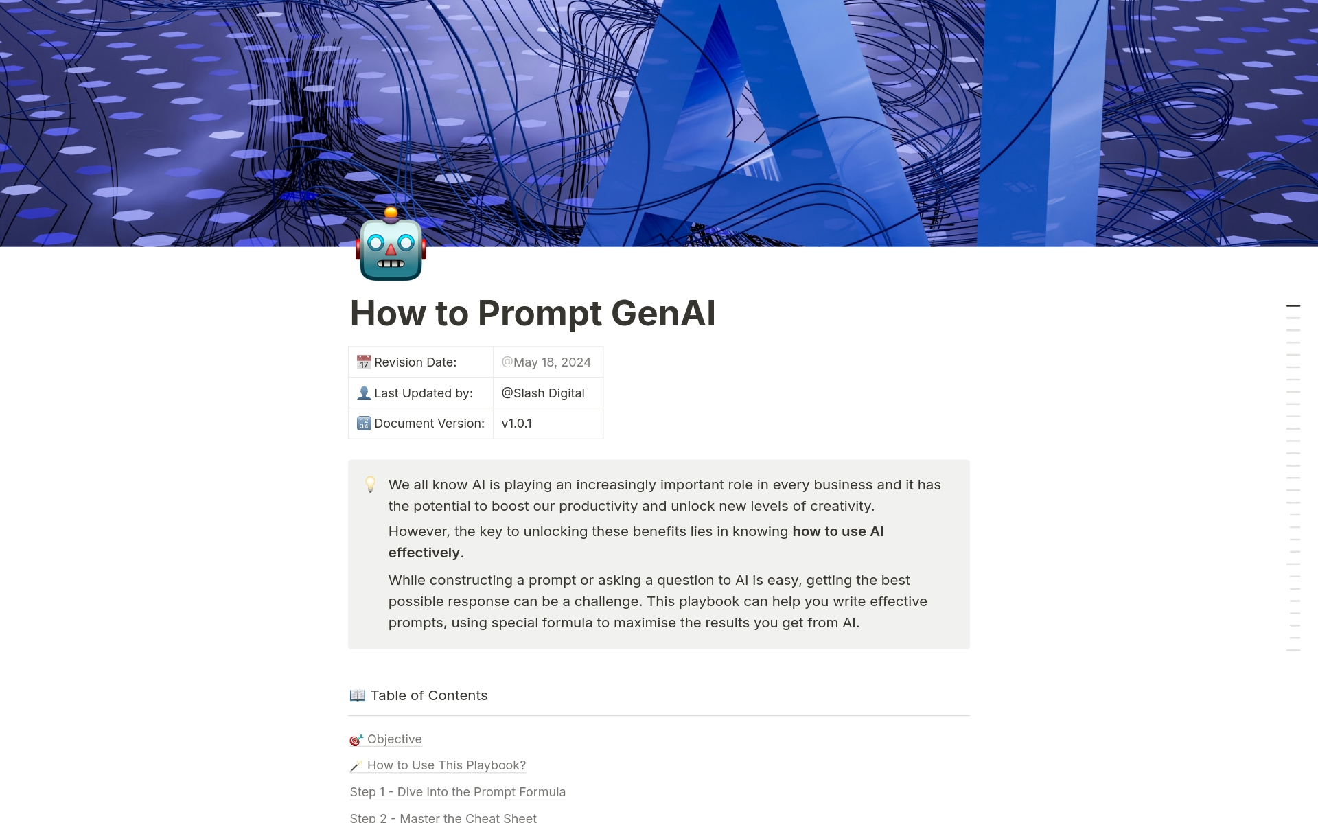 Vista previa de plantilla para How to Prompt GenAI