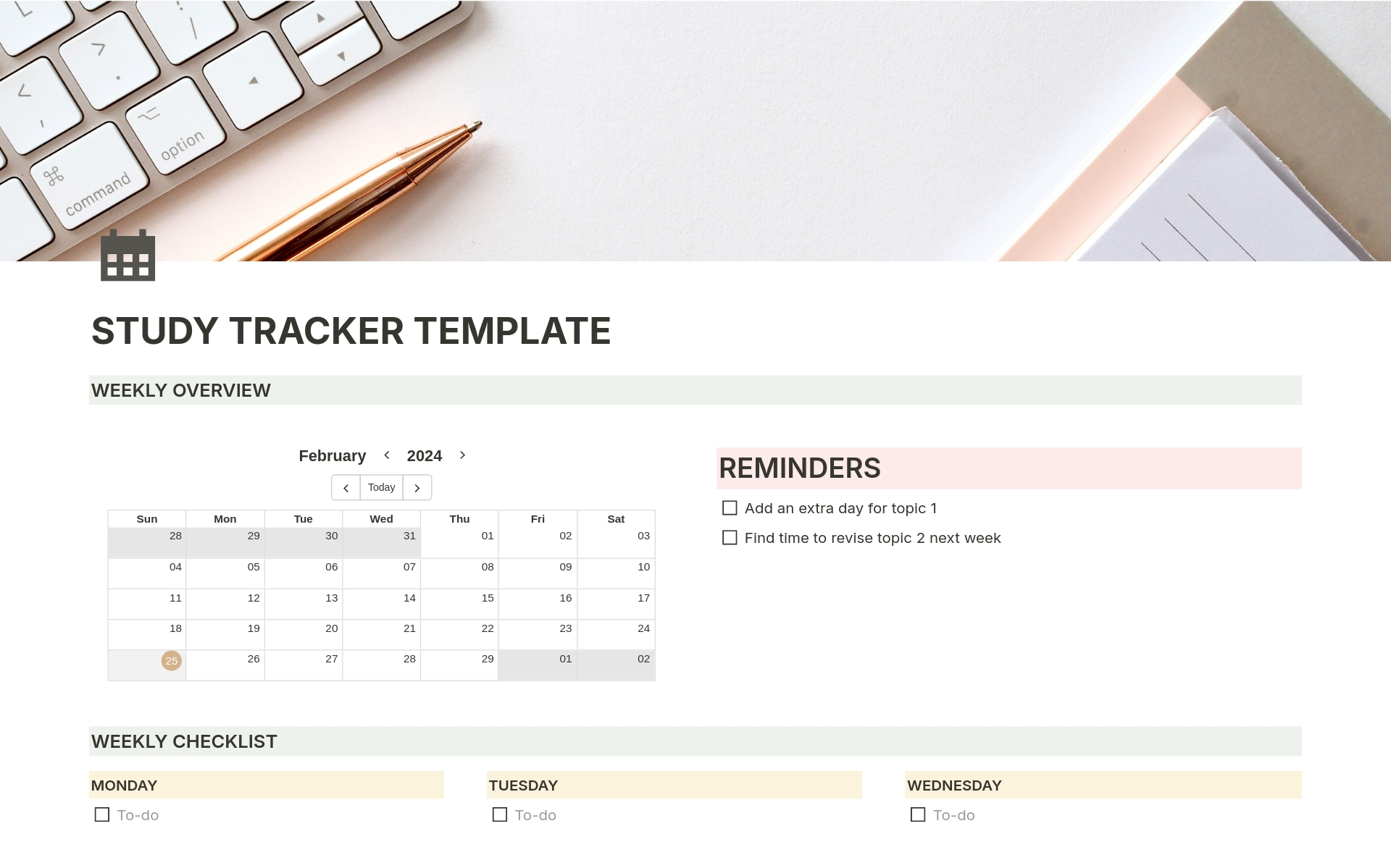 This is the perfect study tracker/calendar to help you plan and execute your study goals and never fall behind. Have fun studying!