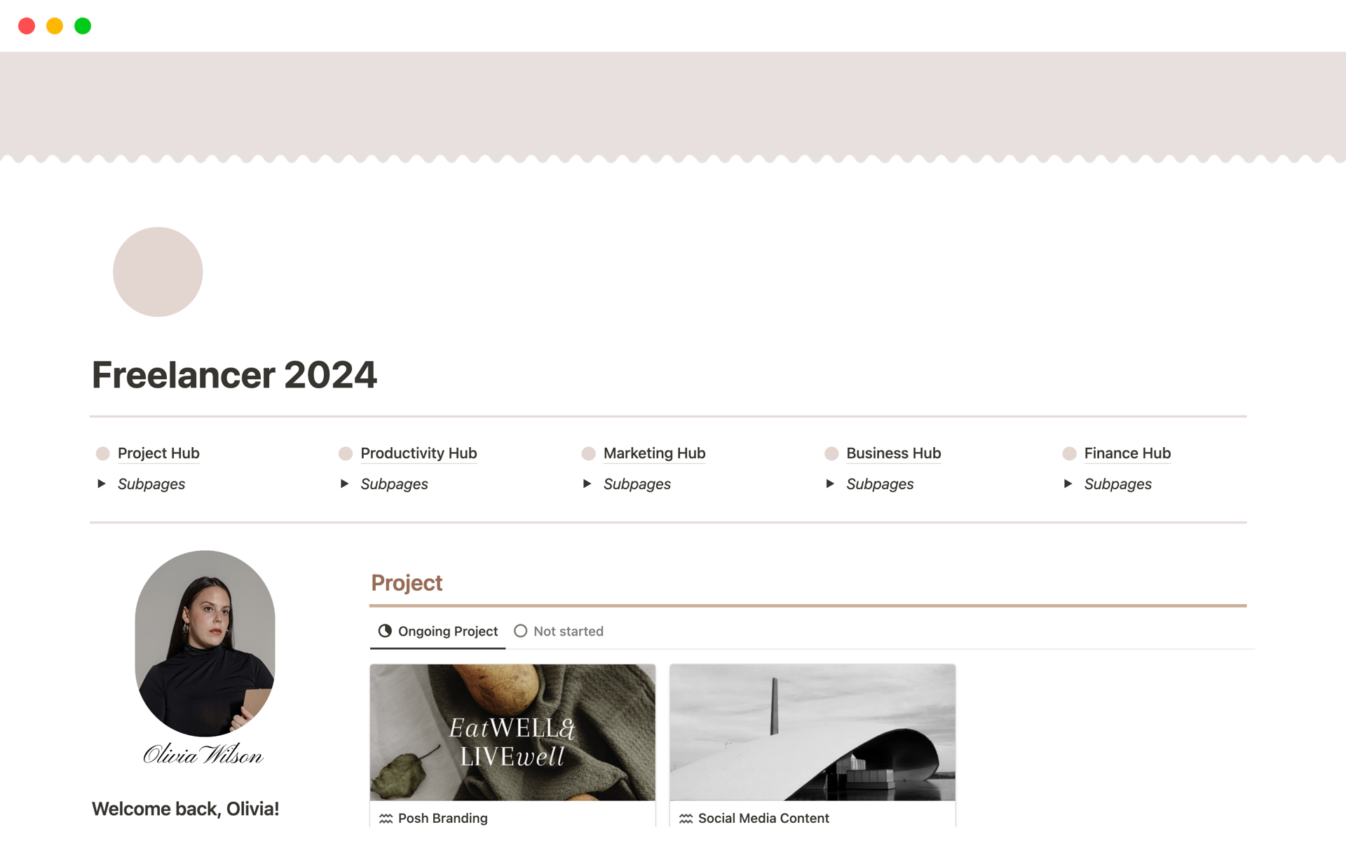 En förhandsgranskning av mallen för Ultimate Business Dashboard 2024
