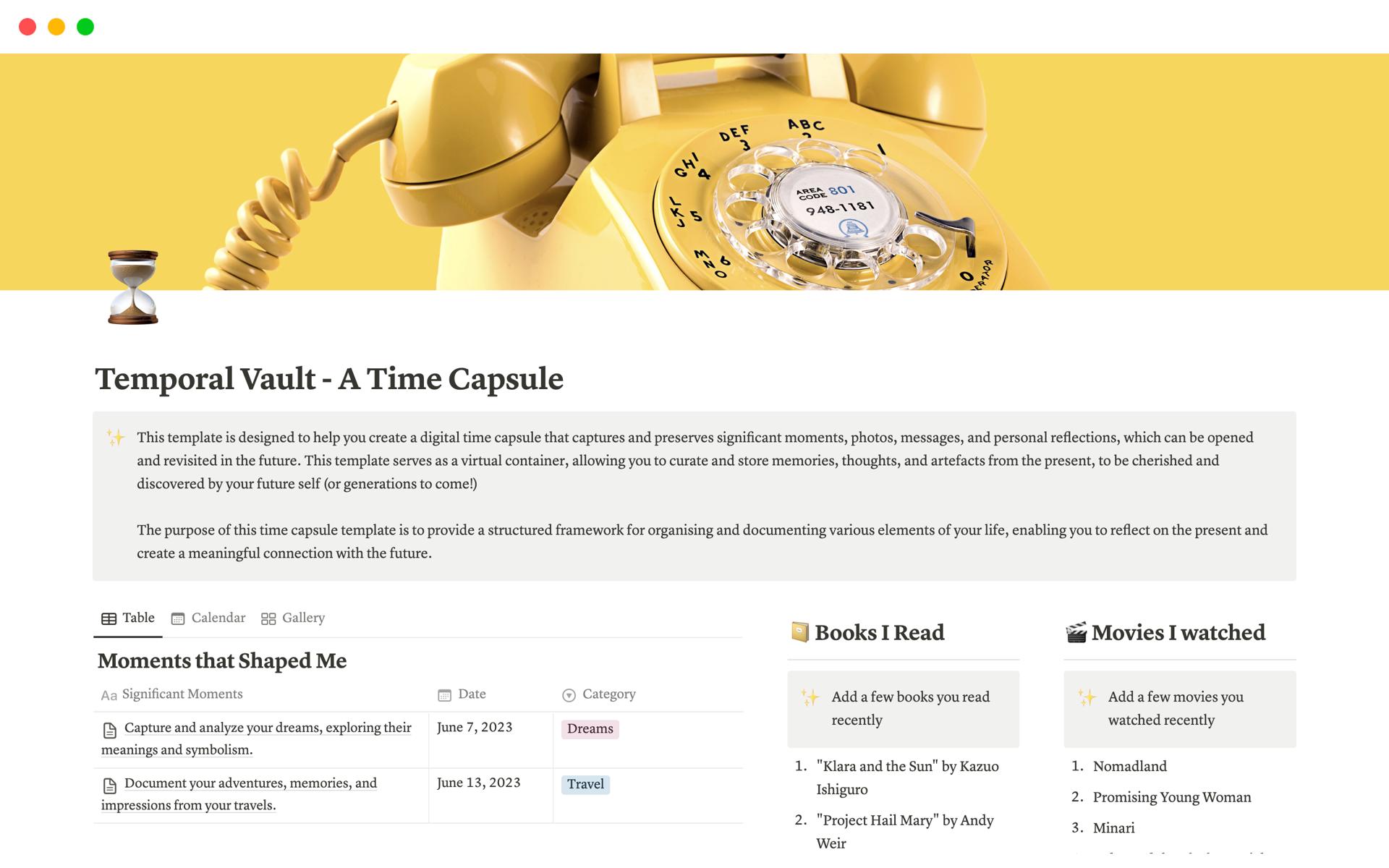 Temporal Vault Time Capsule is your ultimate tool for capturing and preserving precious moments, memories, and reflections. 