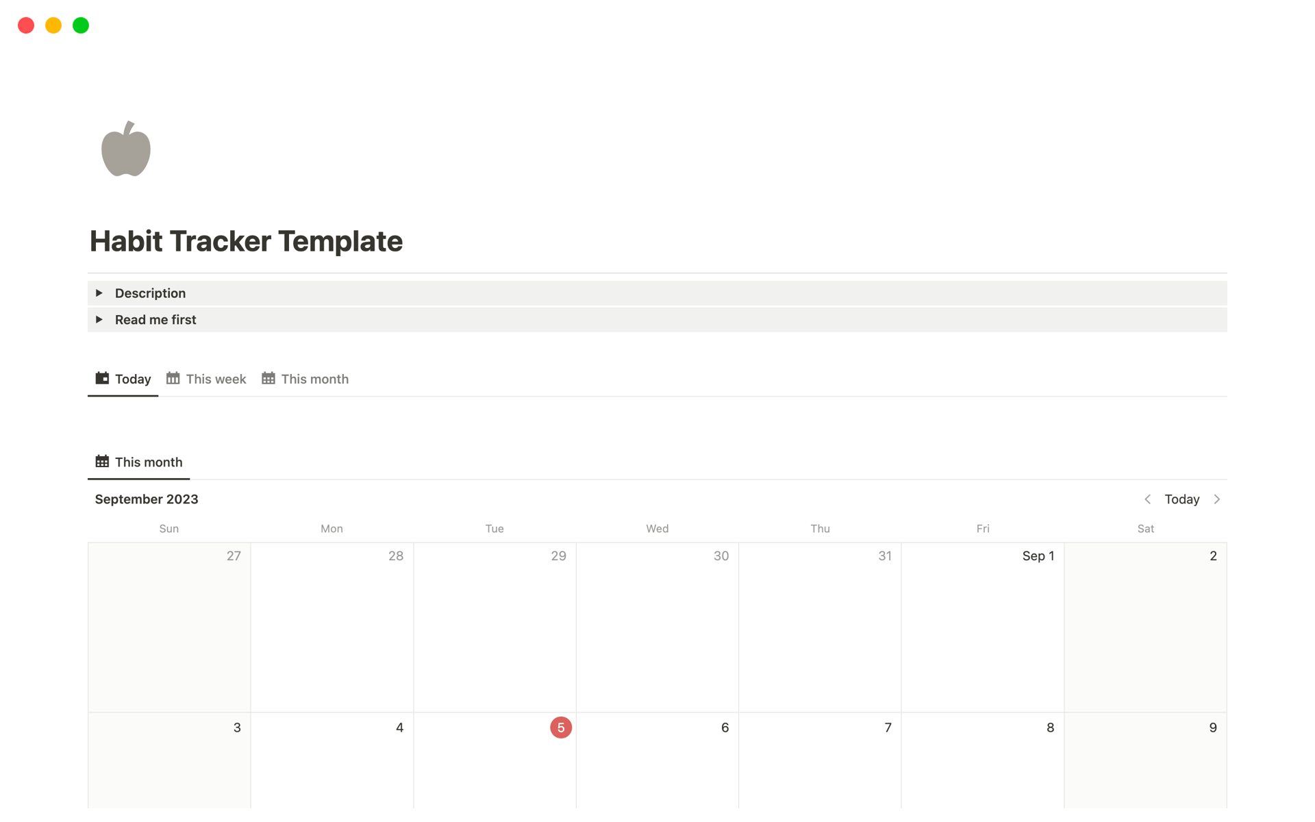 This simple but very effective Notion template will help you keep track of your daily habits.